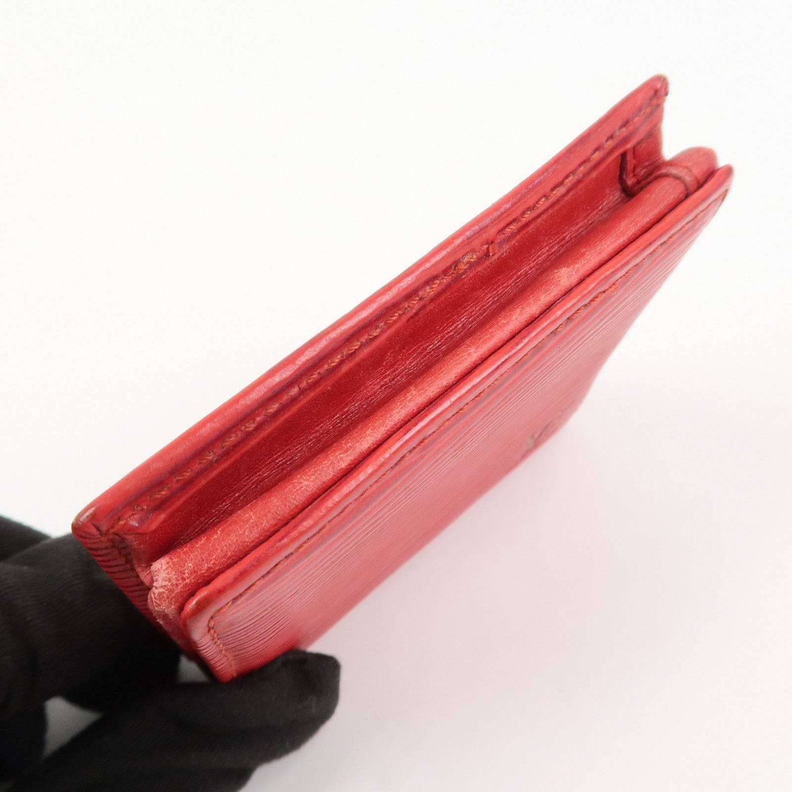 Louis Vuitton Epi Leather Porte Monnaie Boite Castilian Red M63697