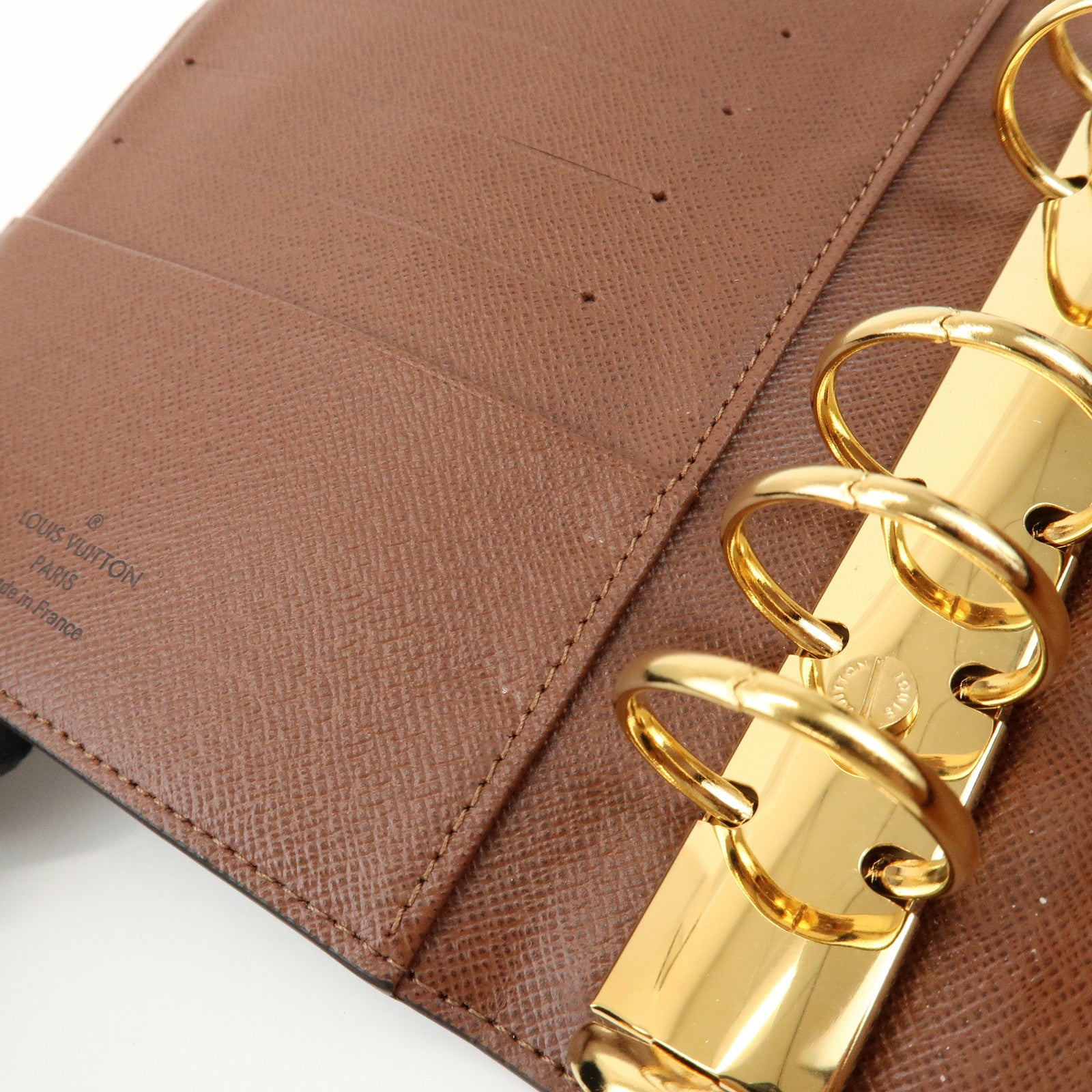 Louis Vuitton Monogram Agenda MM Planner Cover Brown R20004