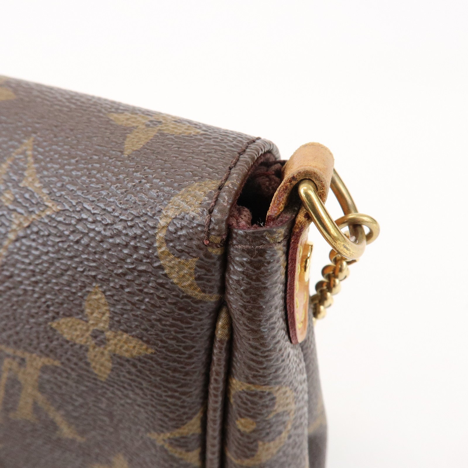 Louis Vuitton Monogram Favorite MM Shoulder Bag Brown M40718