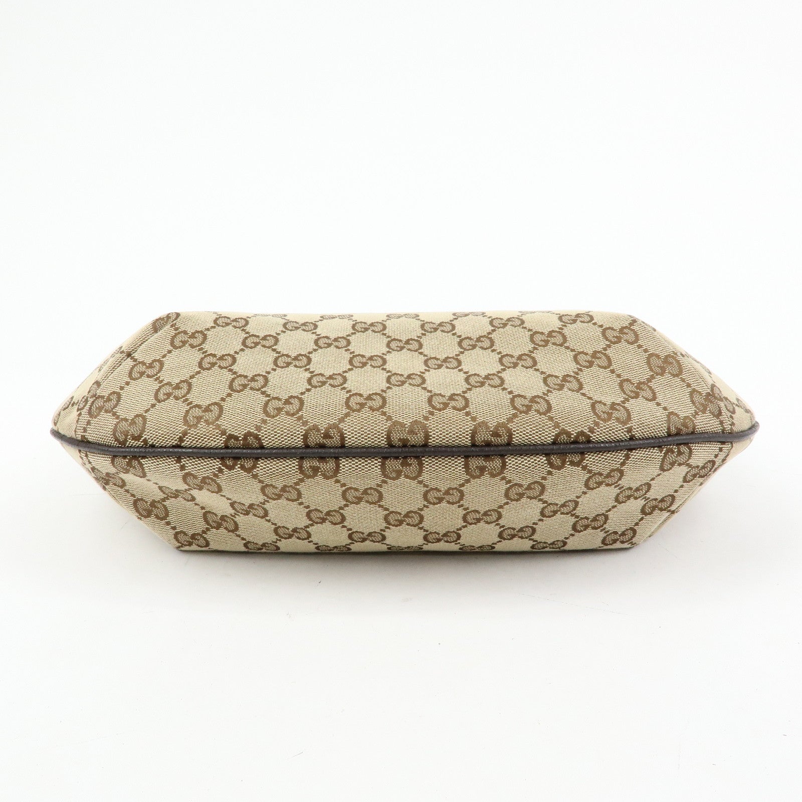 GUCCI Sherry GG Canvas Shoulder Crossbody Bag Beige Brown 181092