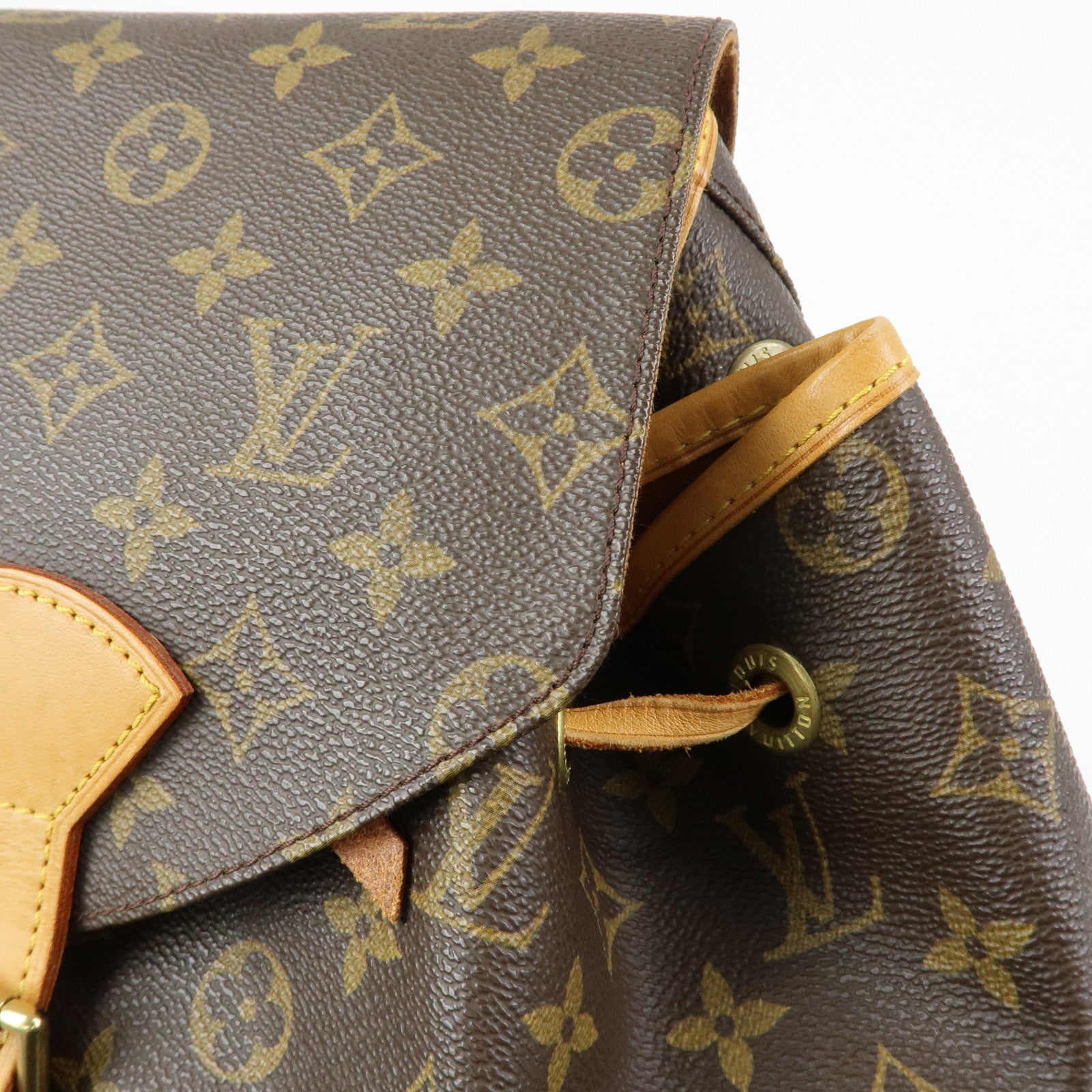 Louis Vuitton Monogram Montsouris GM Backpack Rucksack Brown M51135
