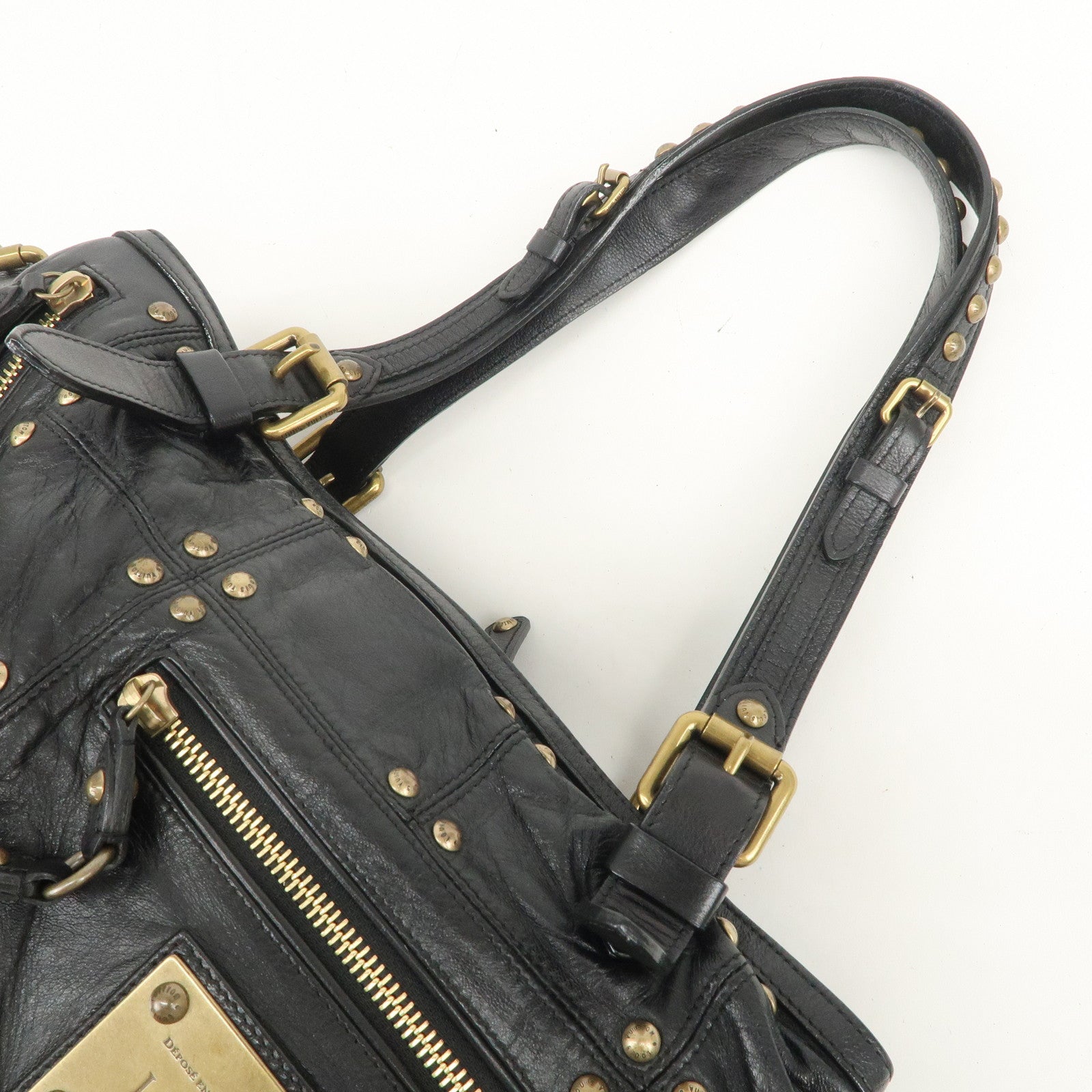 Louis Vuitton Cruise Line Rivet Shoulder Bag Noir Black M95346