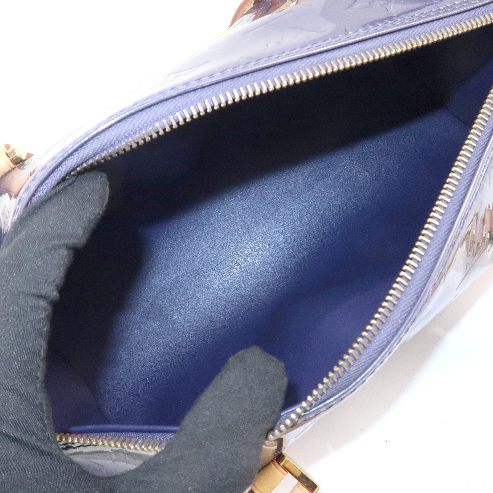 Louis Vuitton Monogram Vernis Leather Bedford Hand Bag M91330 Used