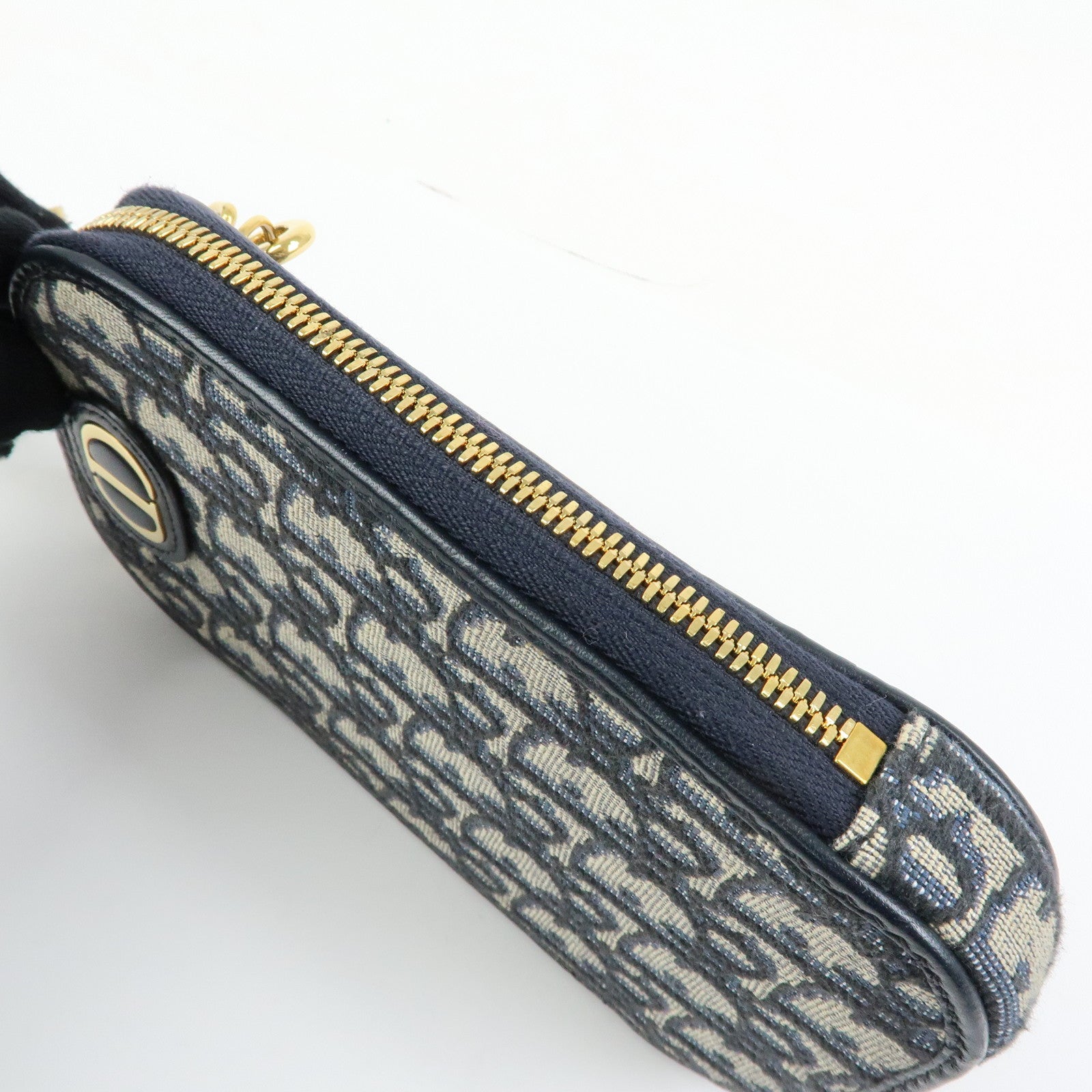 Christian Dior Oblique Jacquard Leather 30 Montaigne Phone Case