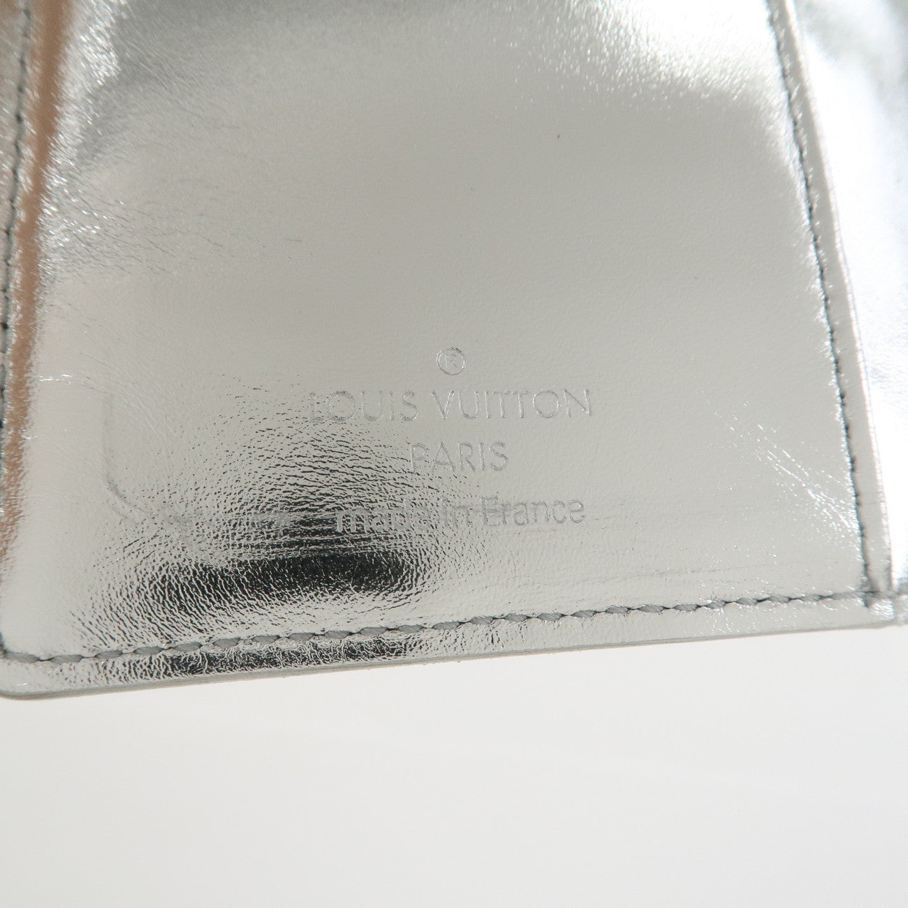 Louis Vuitton Monogram Miroir Agenda PM Planner Cover Argent R20963