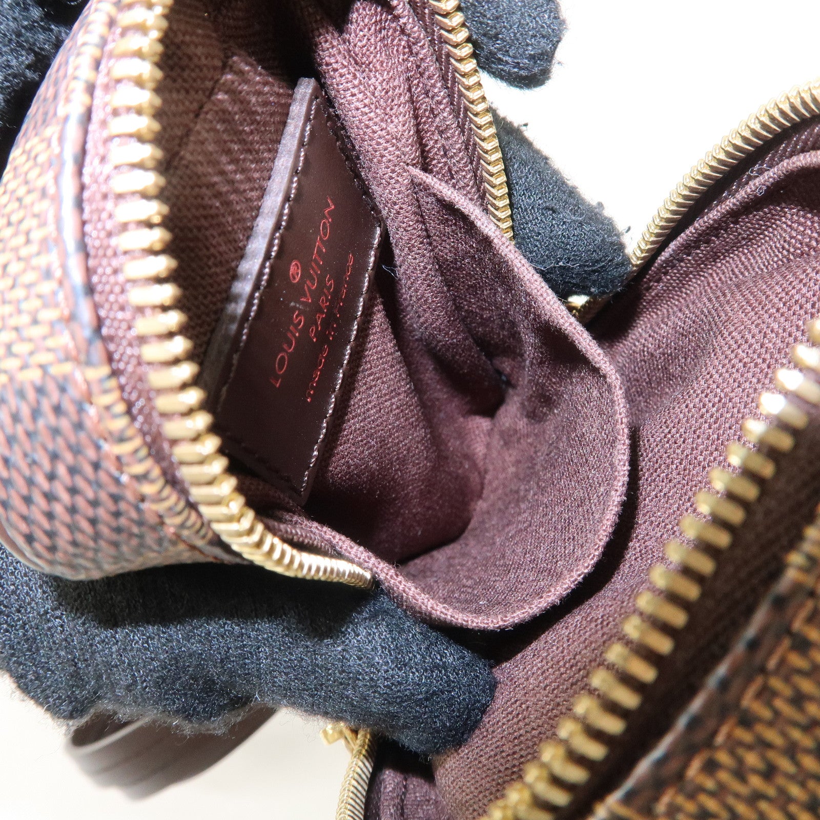 Louis Vuitton Damier Canvas Etui Okapi PM Camera Case N61738 Used