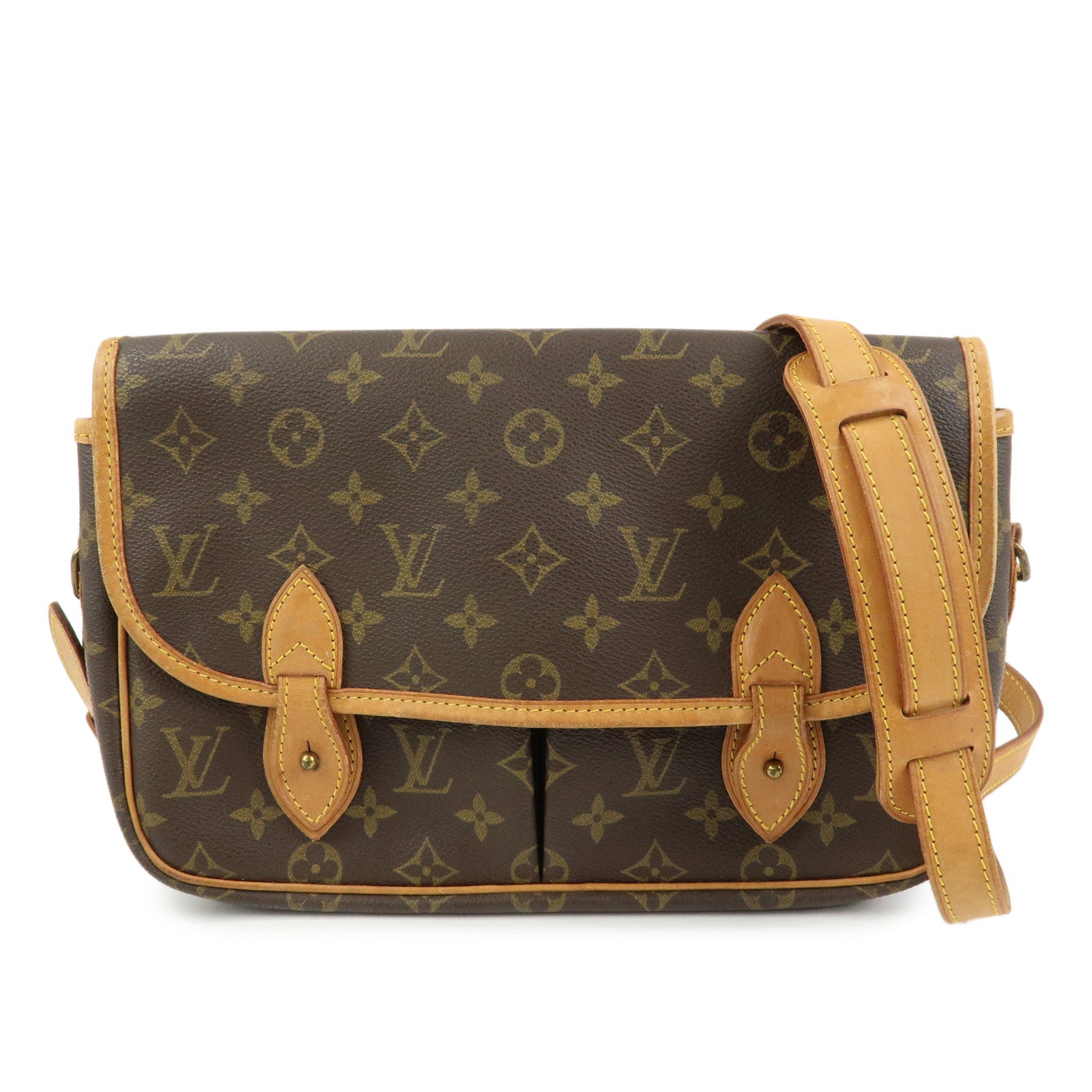 Louis Vuitton Monogram Gibeciere MM Shoulder Bag M42247