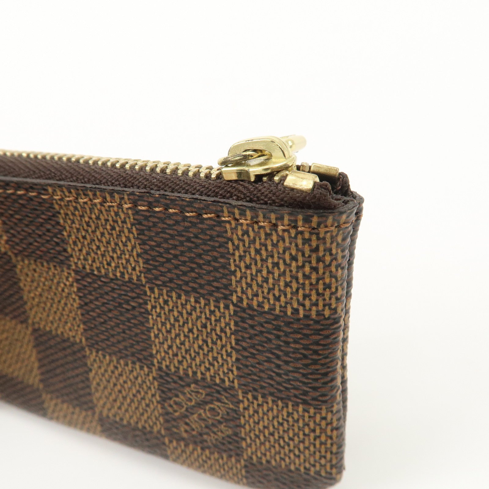 Louis Vuitton Damier Pochette Cles Coin Case Damier Ebene N62658