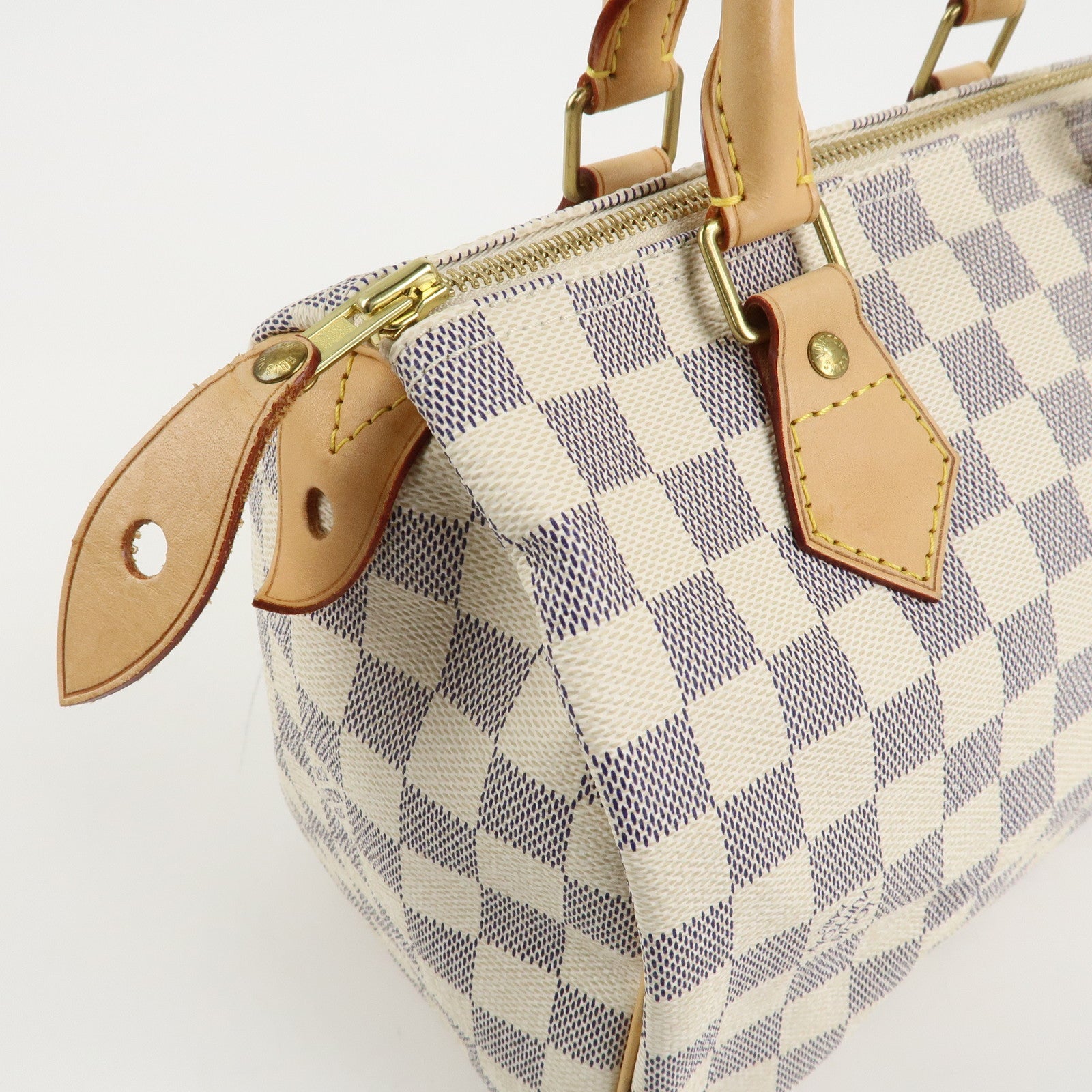 Louis Vuitton Damier Azur Speedy 25 Boston Bag Hand Bag N41534 Used