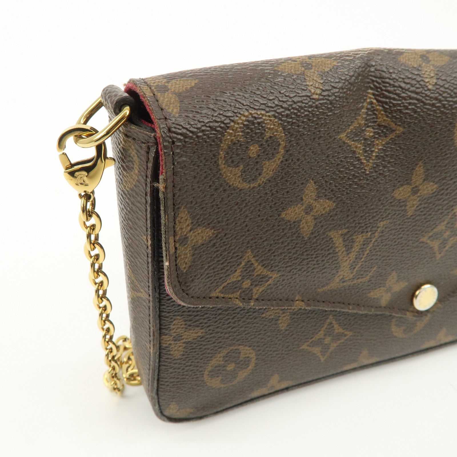 Louis Vuitton Monogram Pochette Felicie Shoulder Bag Brown M61276