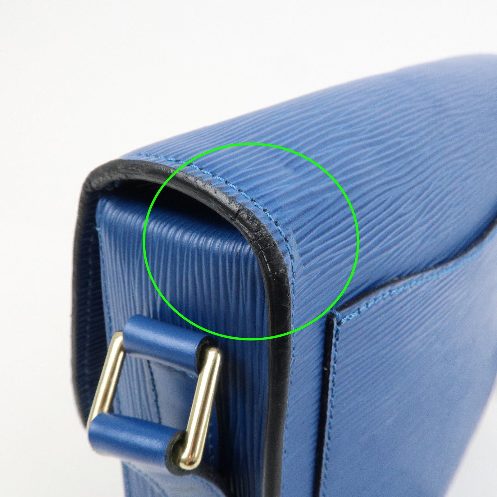 Louis Vuitton Epi Saint Cloud Shoulder Bag Toledo Blue M52195