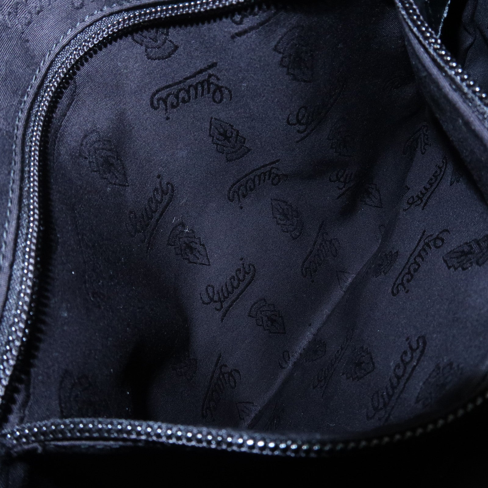 GUCCI GG Imprime Monogram PVC Shoulder Bag Cross Body Bag Black 295257