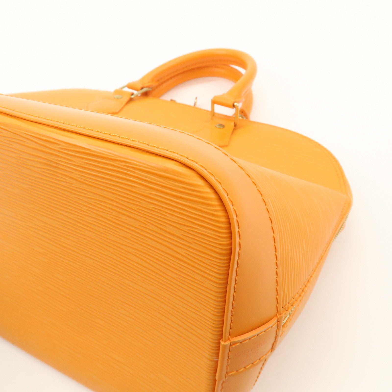 Louis Vuitton Epi Alma Hand Bag Mandarin Orange M5124H