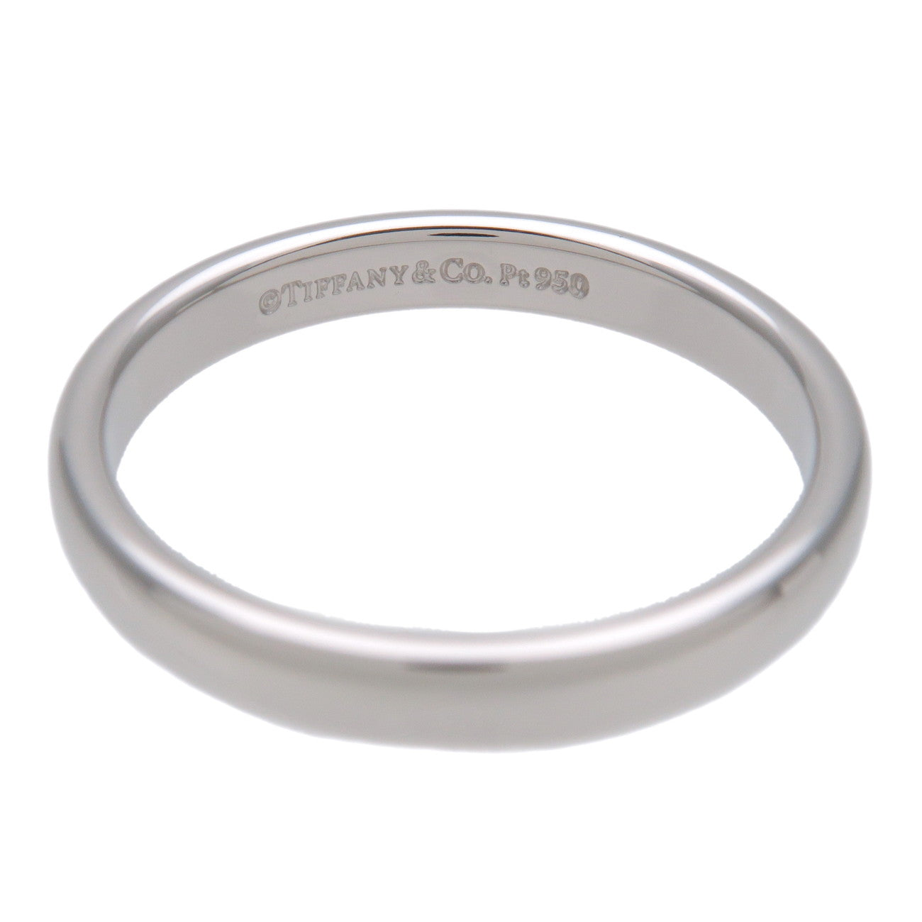Tiffany & Co Forever Wedding Classic Band Ring PT950 Platinum US8