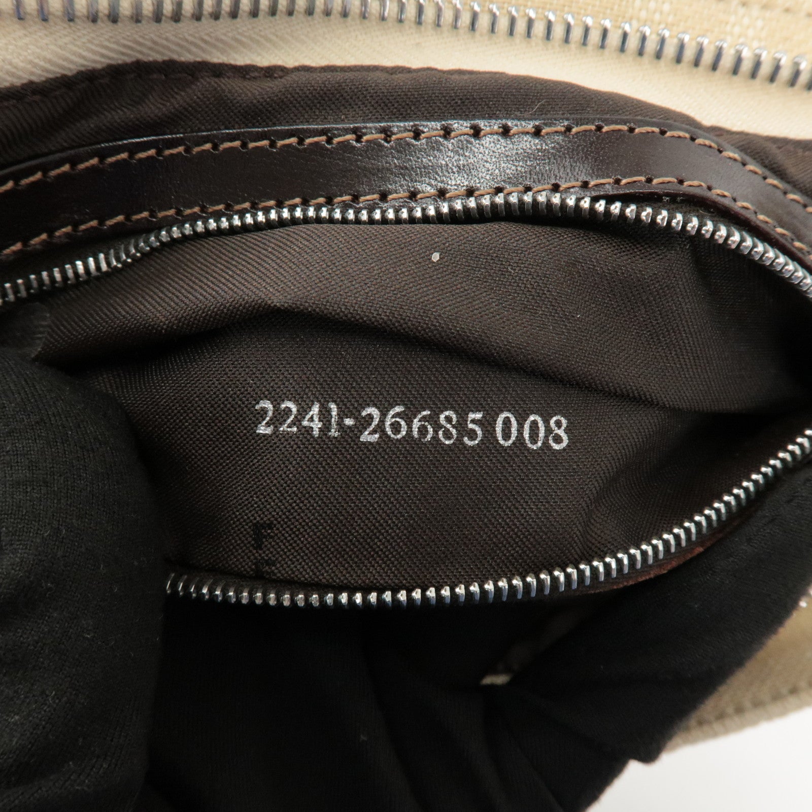 FENDI Zucca Waist Pouch Crossbody Bag Beige Brown 26685 Used