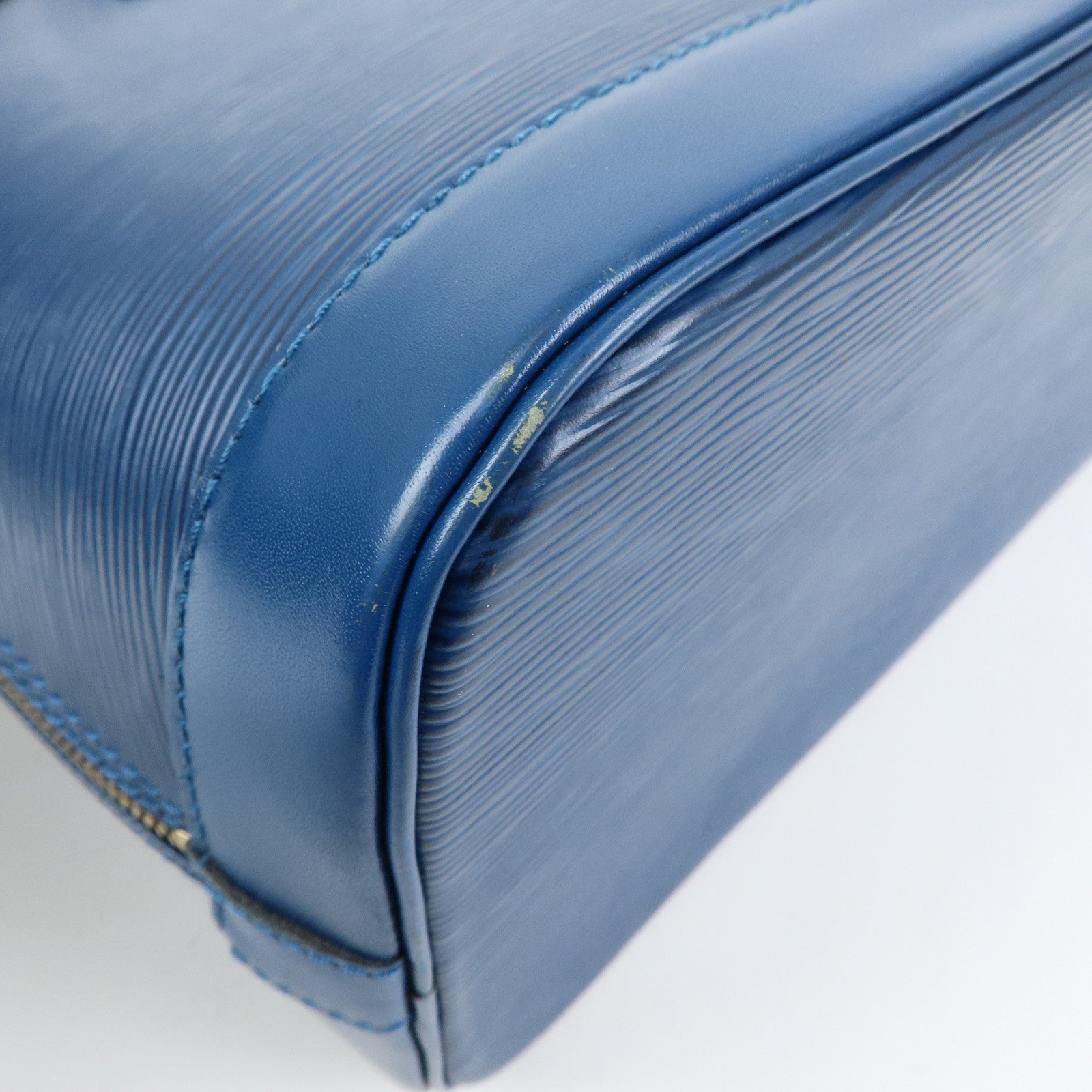 Louis Vuitton Epi Leather Alma Hand Bag Toledo Blue M52145
