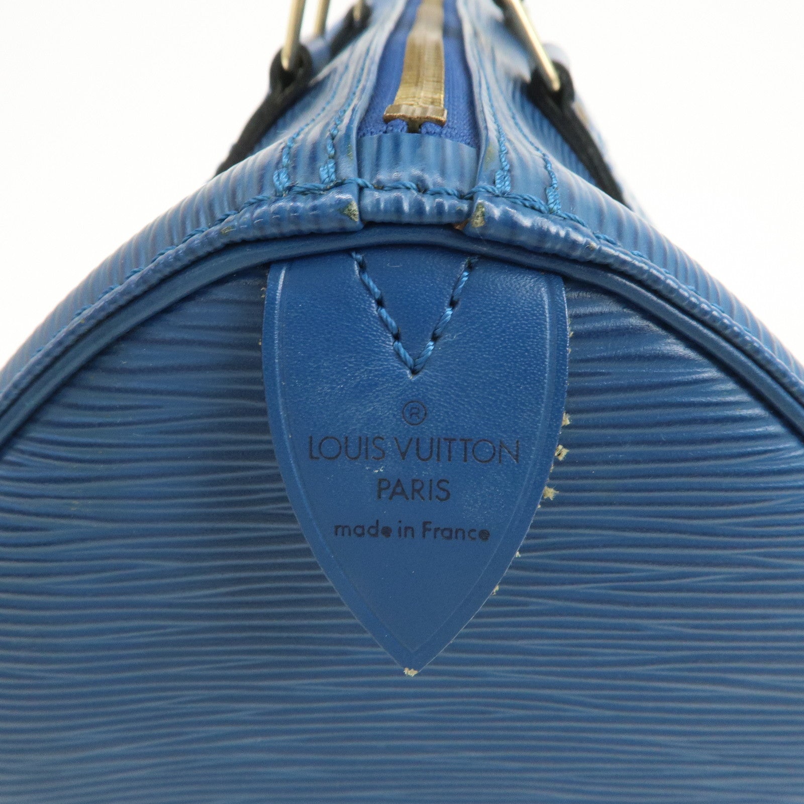 Louis Vuitton Epi Speedy 30 Hand Bag Boston Bag Toledo Blue M43005