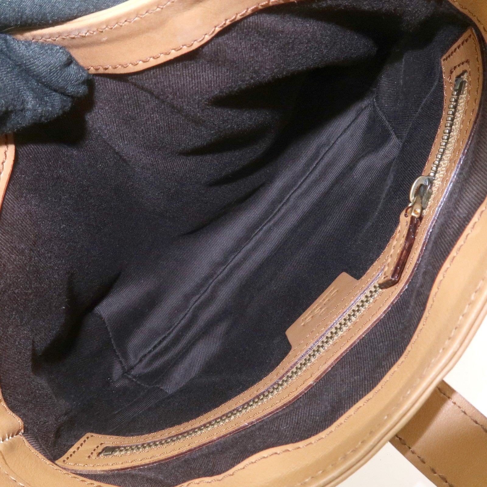 GUCCI New Jackie Leather Shoulder Bag Hand Bag Brown120885