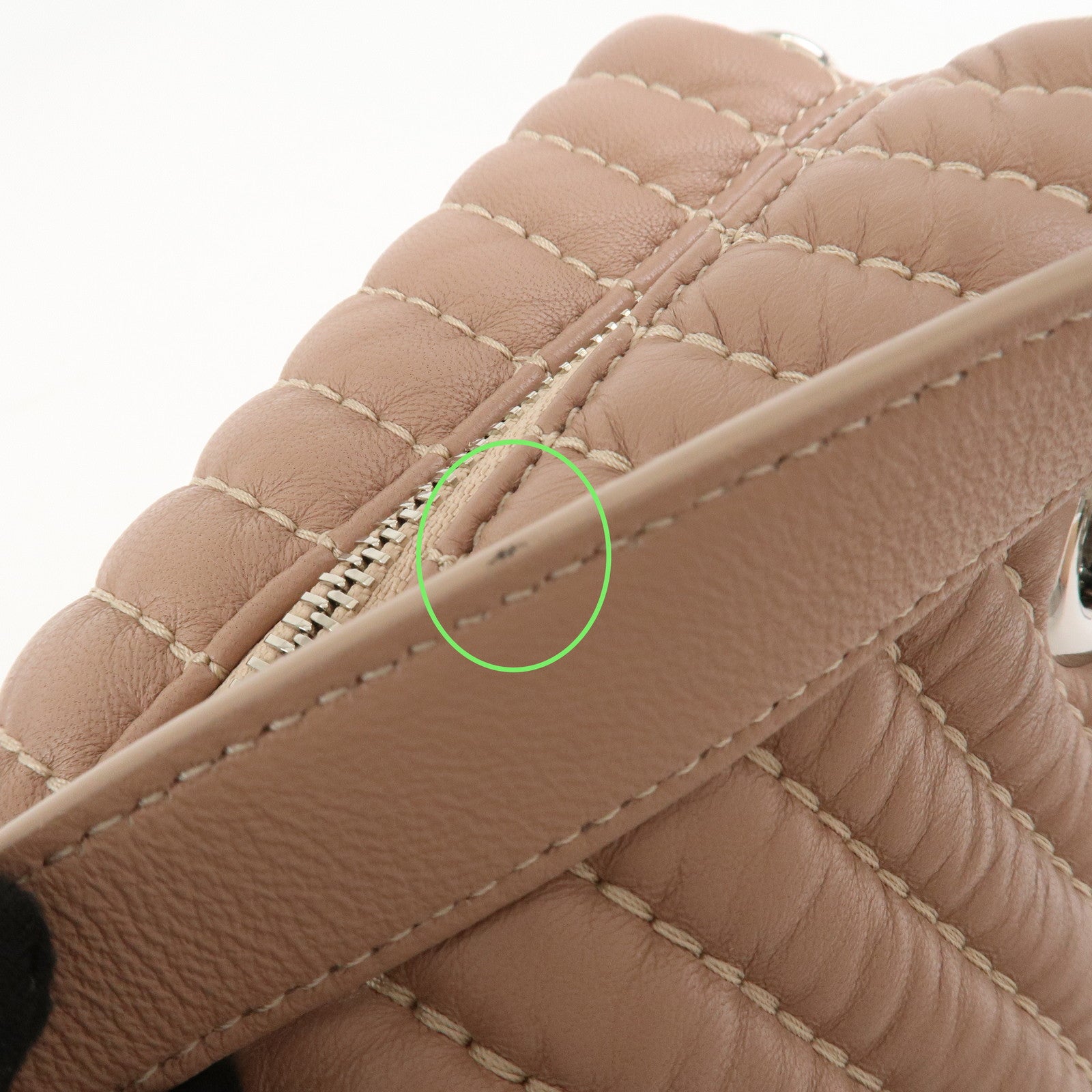 JIMMY CHOO Leather HELIA BOWLING S 2Way Hand Bag Pink Beige