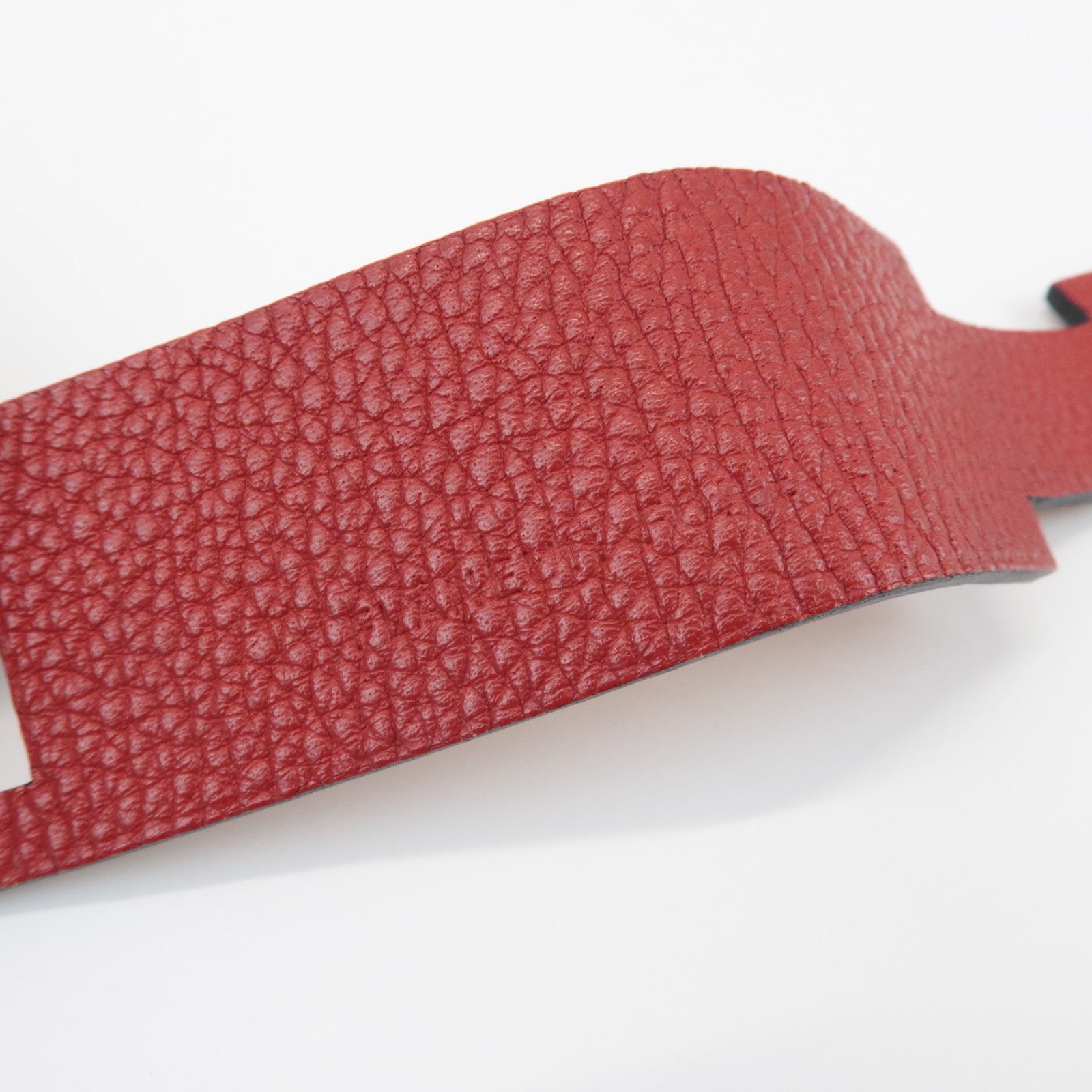 HERMES Veau Epsom Togo Leather Petit H Horse Baggage Tag Bordeaux
