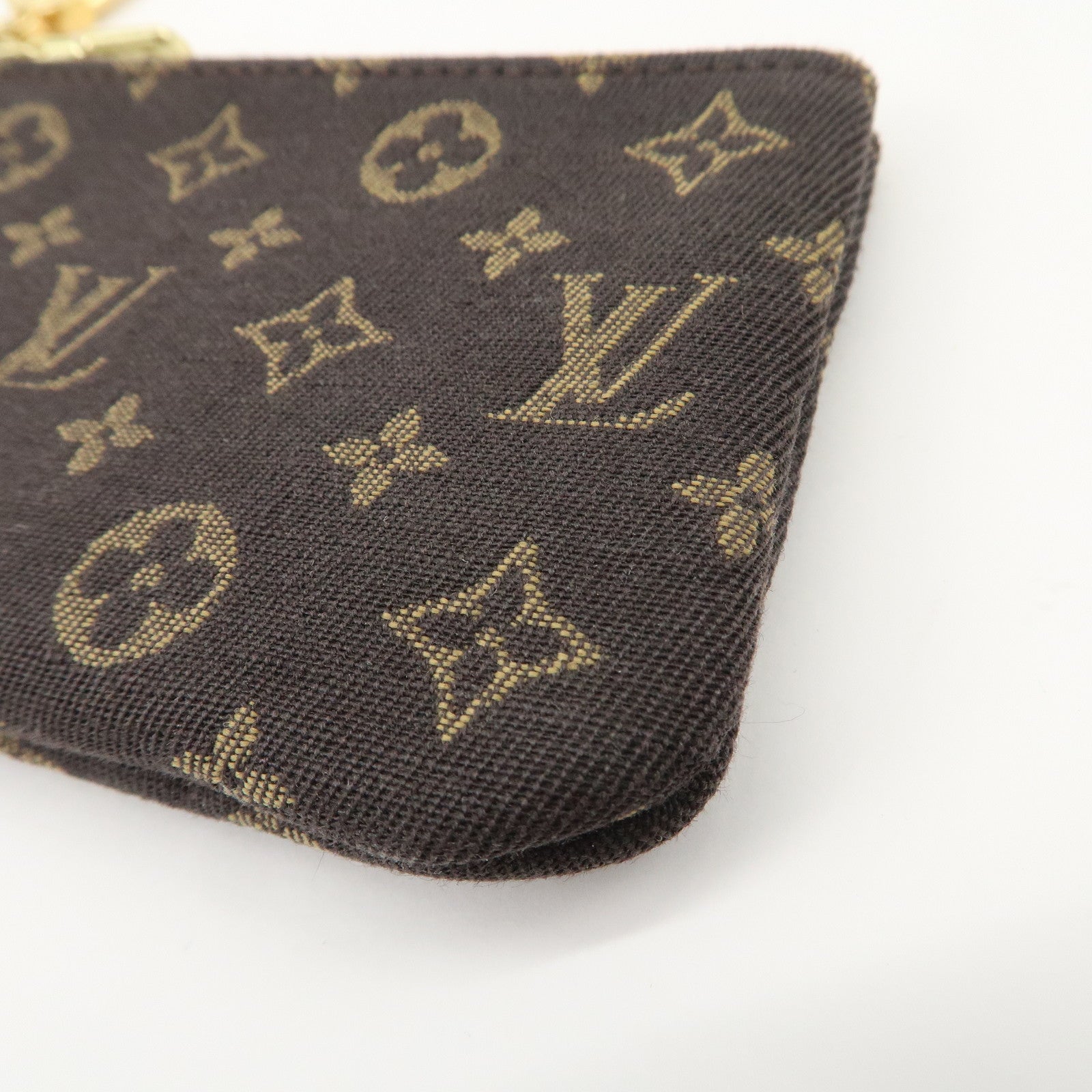 Louis Vuitton Monogram Mini Lin Pochette Cles Coin Case M95230
