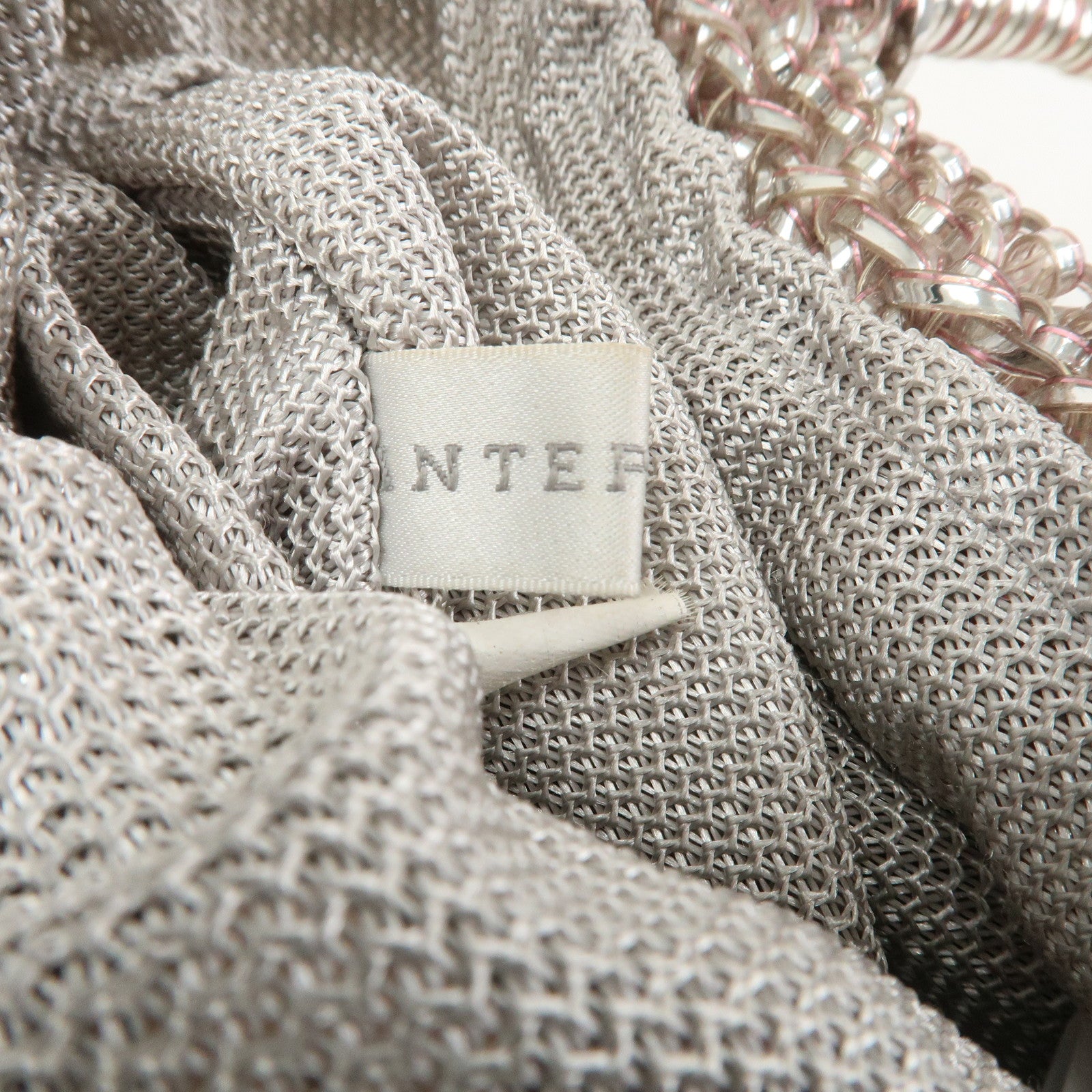 ANTEPRIMA Wire Bag PVC Leather Hand Bag Sweets Motif Clear Pink