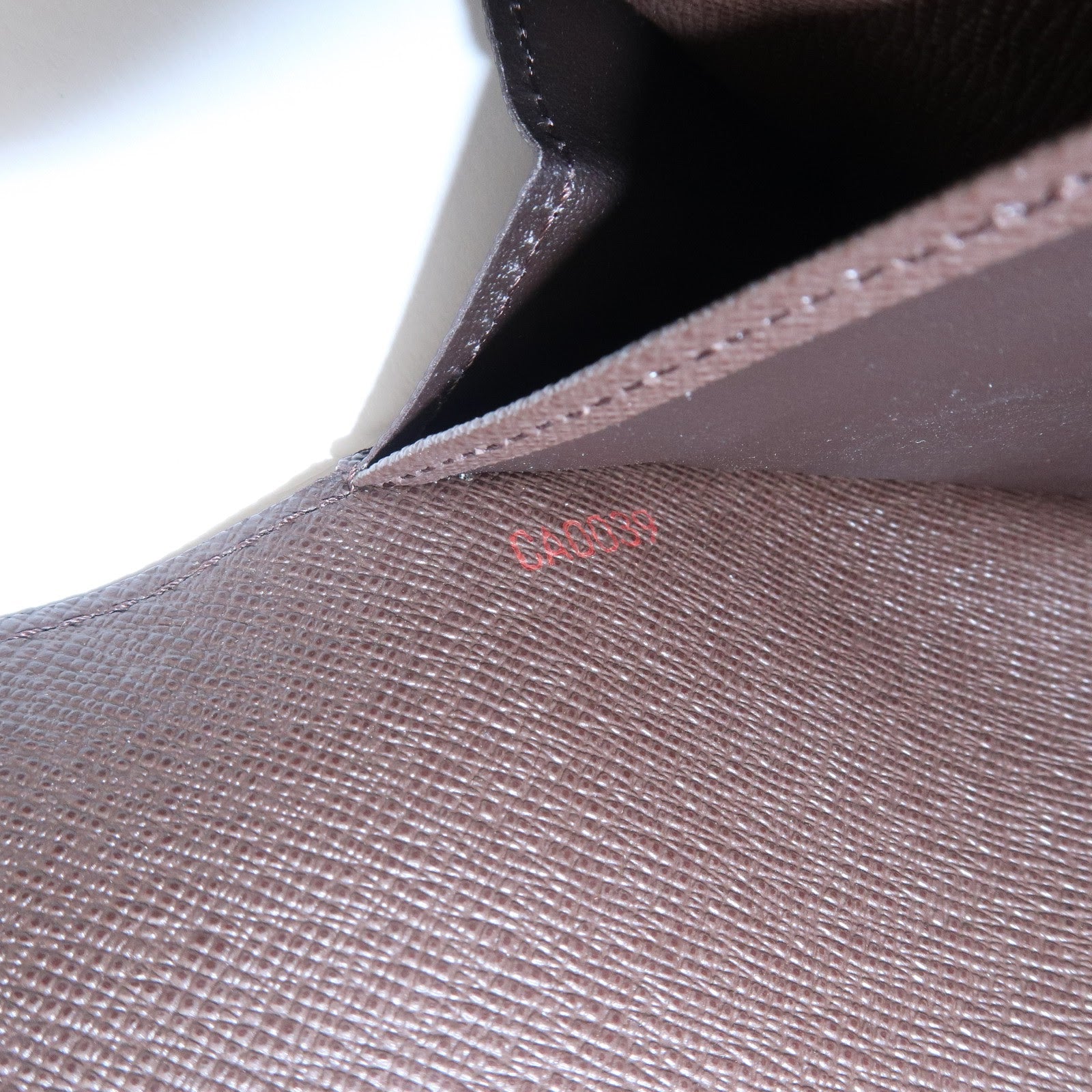 Louis Vuitton Damier Canvas Portefeuille Sarah Long Wallet Brown N61734 Used