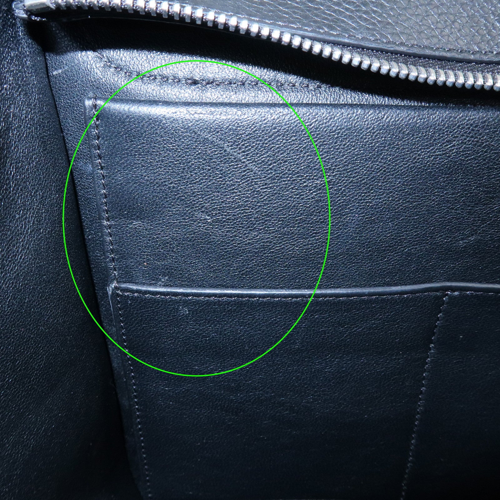 CELINE Trapeze Leather Suede 2WAY Bag Shoulder Bag Black