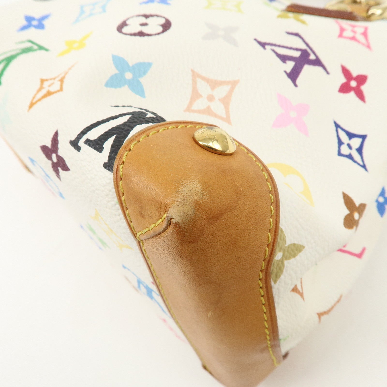 Louis Vuitton Monogram Multicolor Audra Hand Bag Blanc M40047