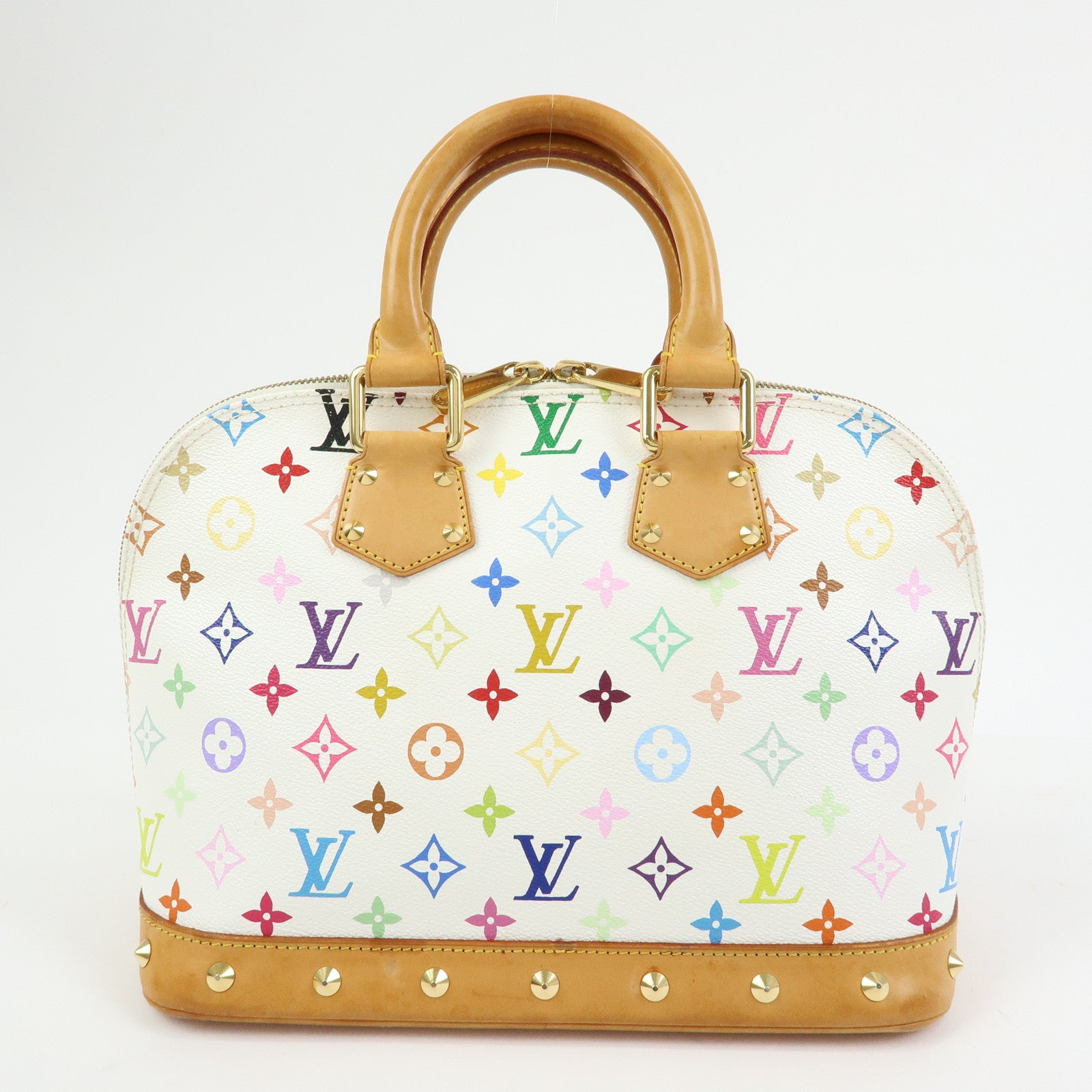 Louis Vuitton Monogram Multicolor Alma PM Hand Bag Blanc M92647