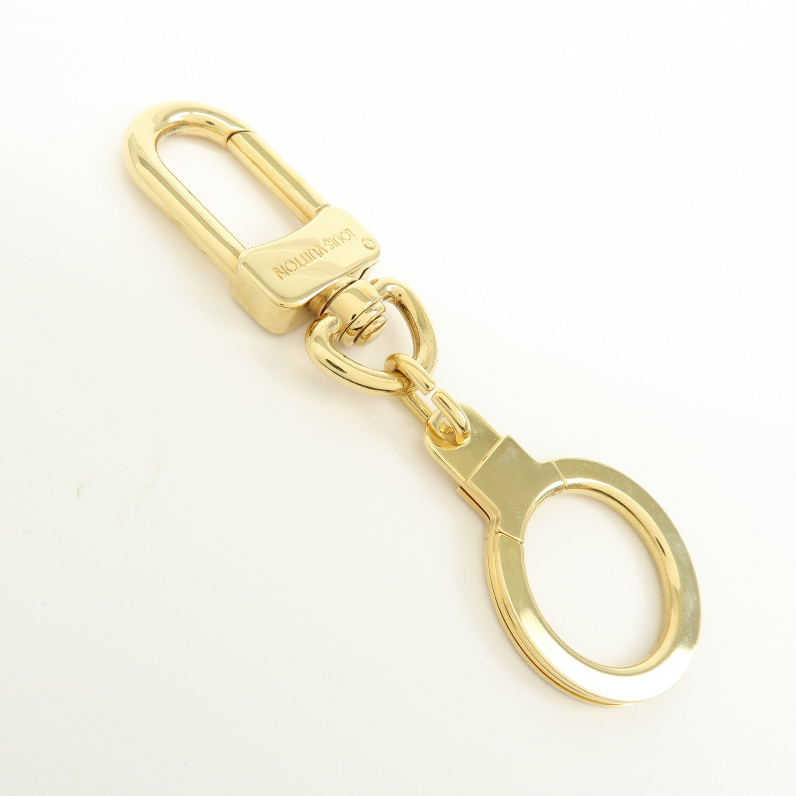 Louis Vuitton Set of 2 Ancre Metal Bag Charm Key Ring Gold M62694