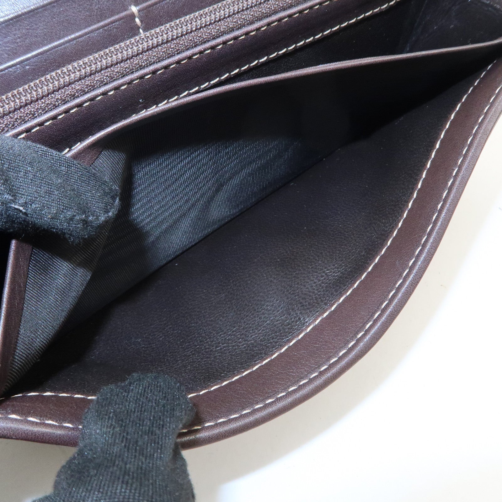 GUCCI Lovely Heart GG Canvas Leather Long Wallet Brown 251861