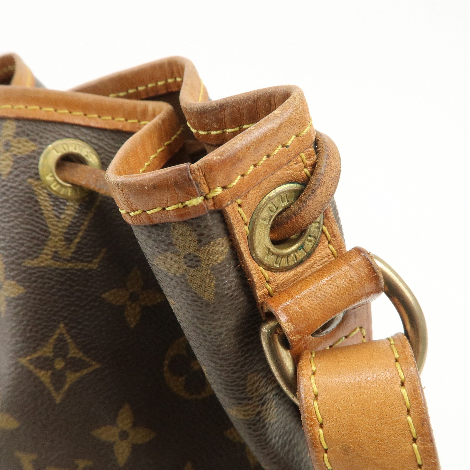 Louis Vuitton Monogram Petit Noe Shoulder Bag Brown M42226