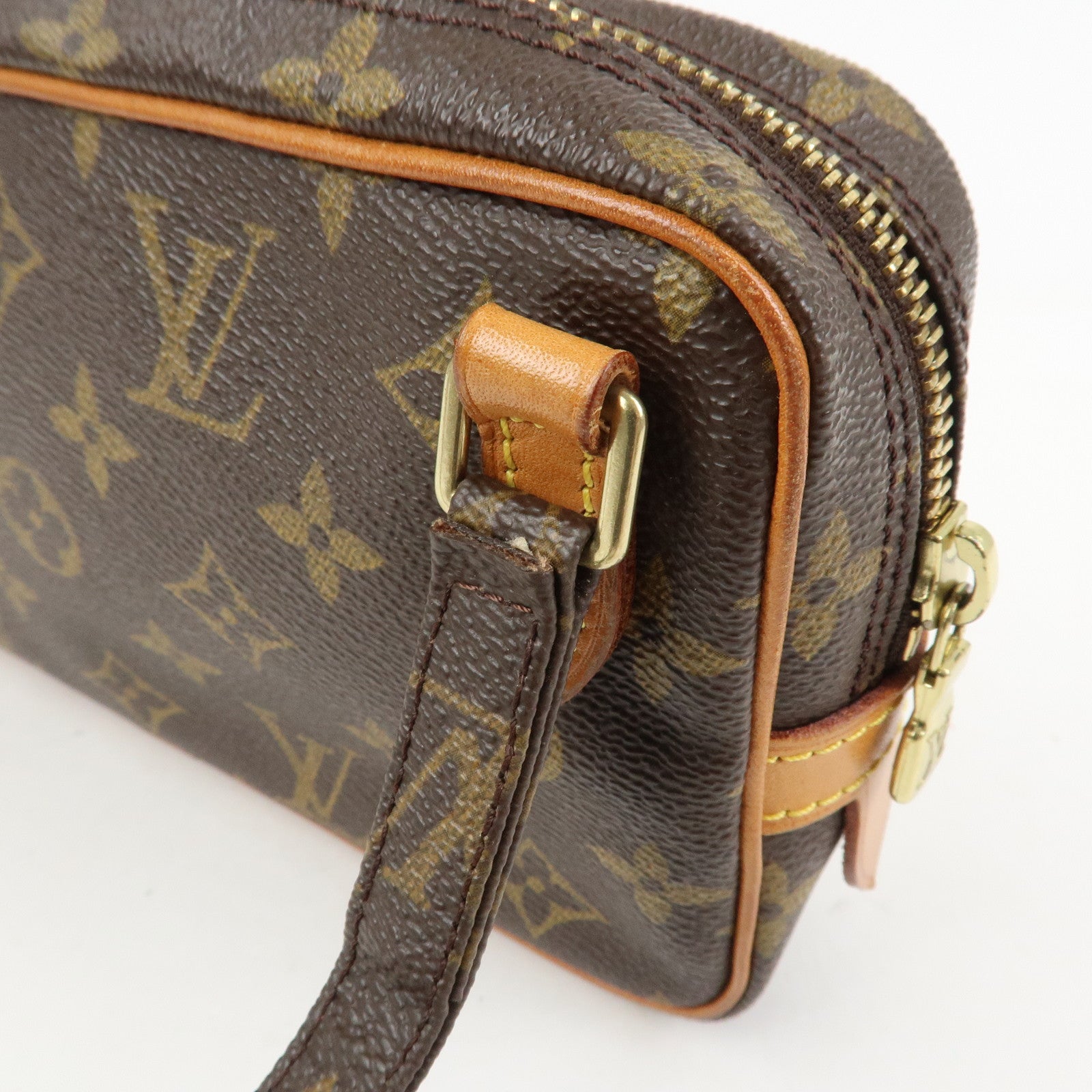 Louis Vuitton Monogram Pochette Marly Bandouliere Bag Brown M51828