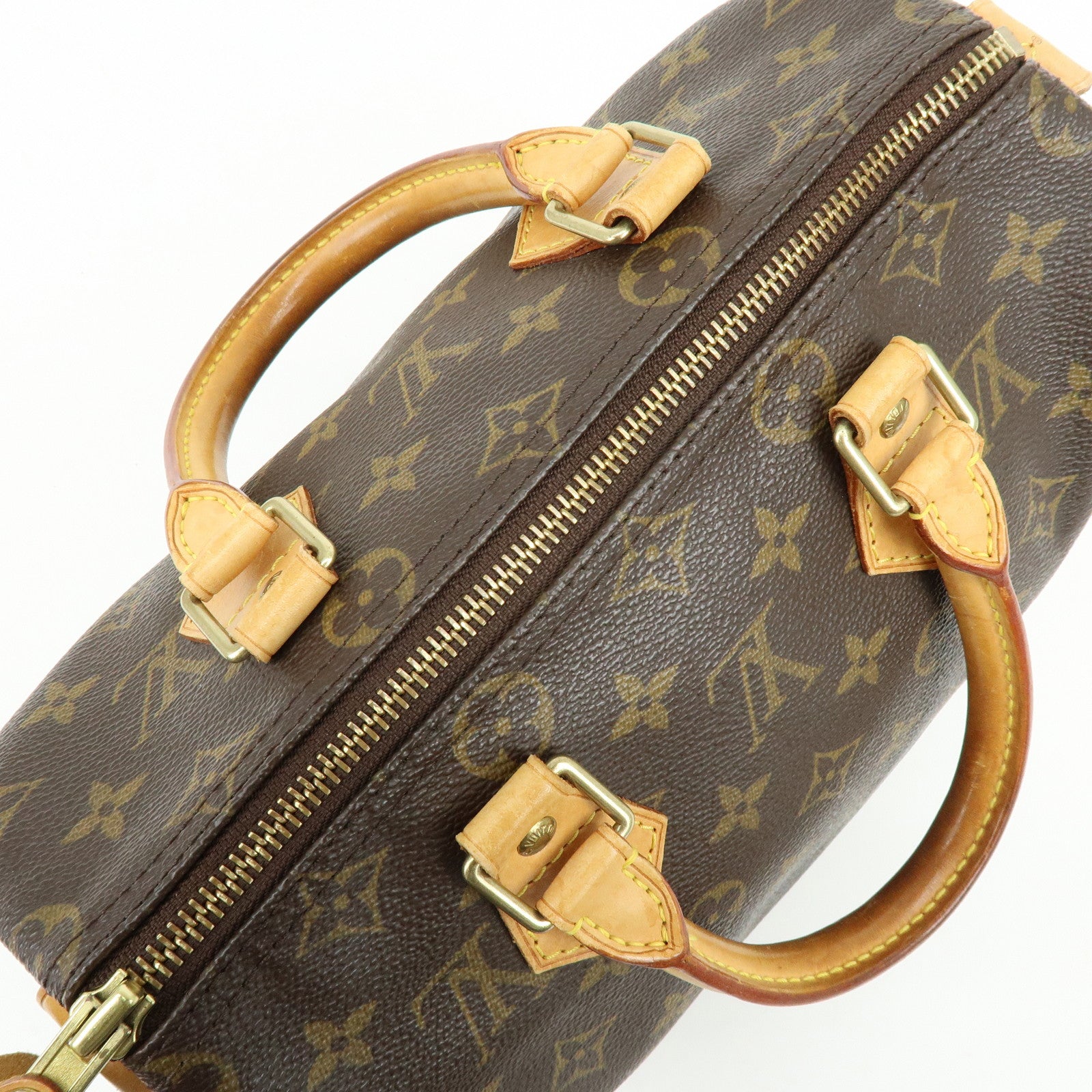 Louis Vuitton Monogram Speedy 25 Boston Bag Hand Bag Brown M41528