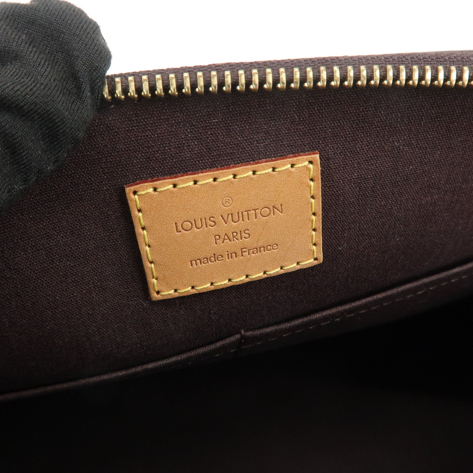 Louis Vuitton Monogram Vernis Sherwood PM Hand Bag Amarante M91493