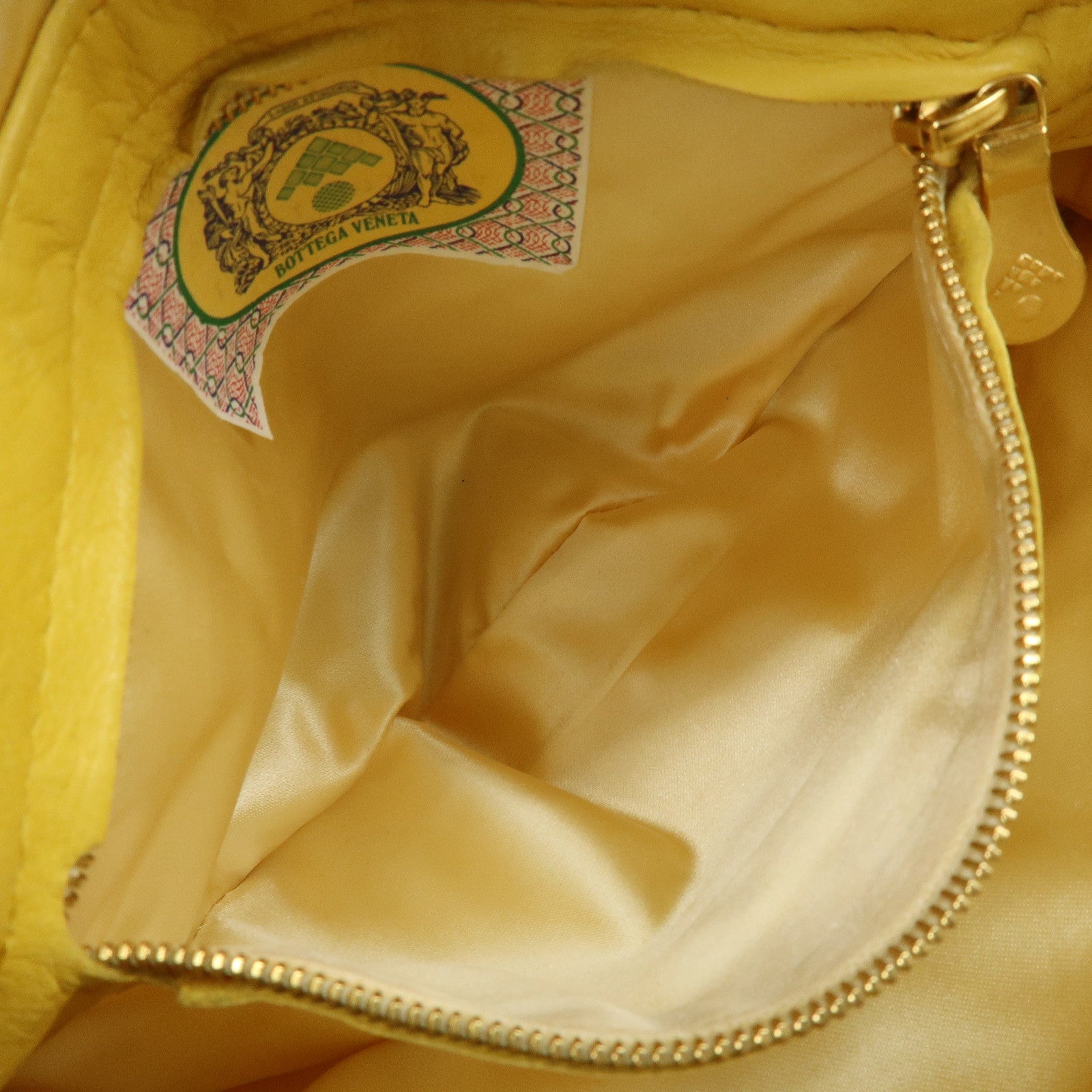 BOTTEGA VENETA Intrecciato Leather Shoulder Crossbody Bag Yellow