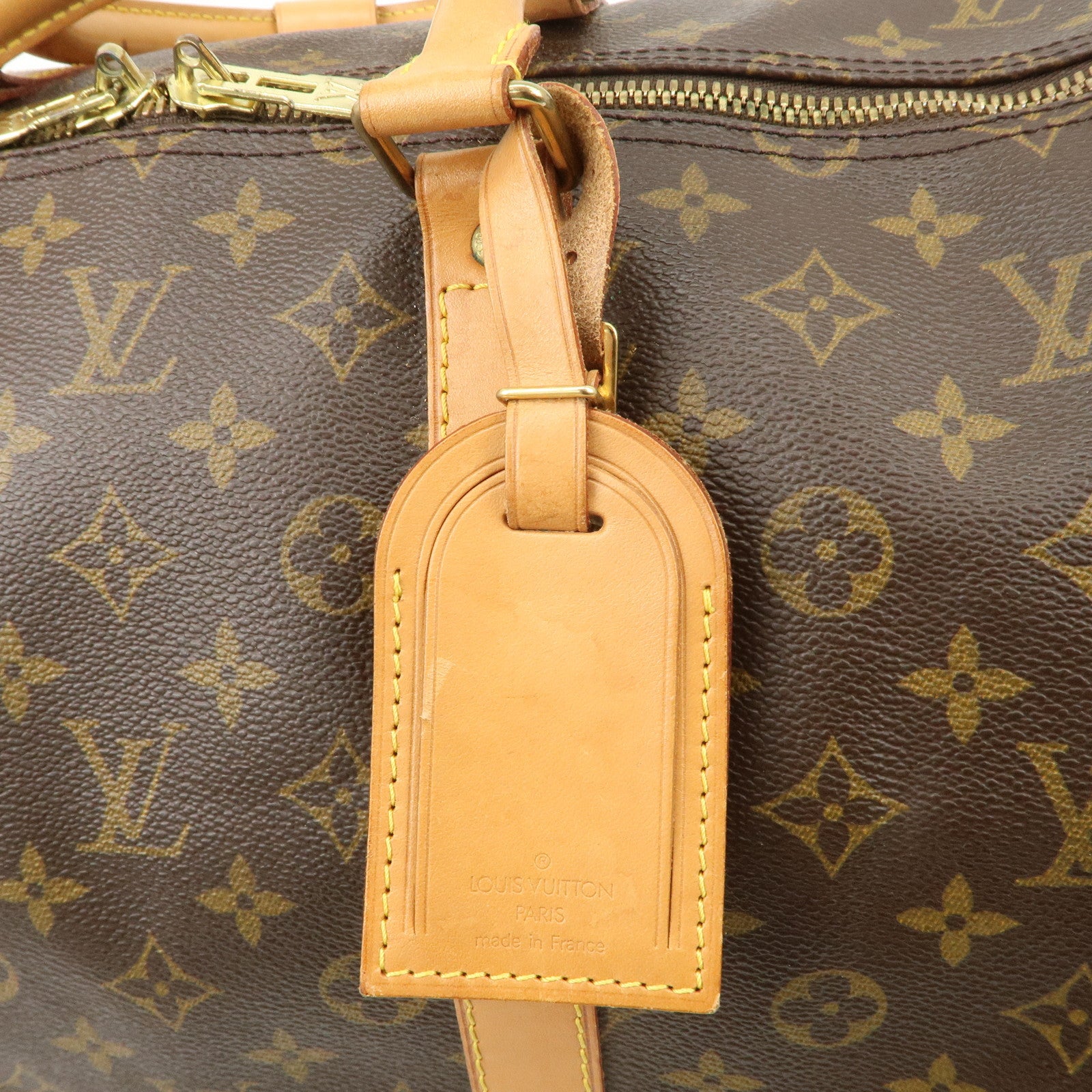 Louis Vuitton Keep All Bandouliere 55 Boston Bag Brown M56714 Used