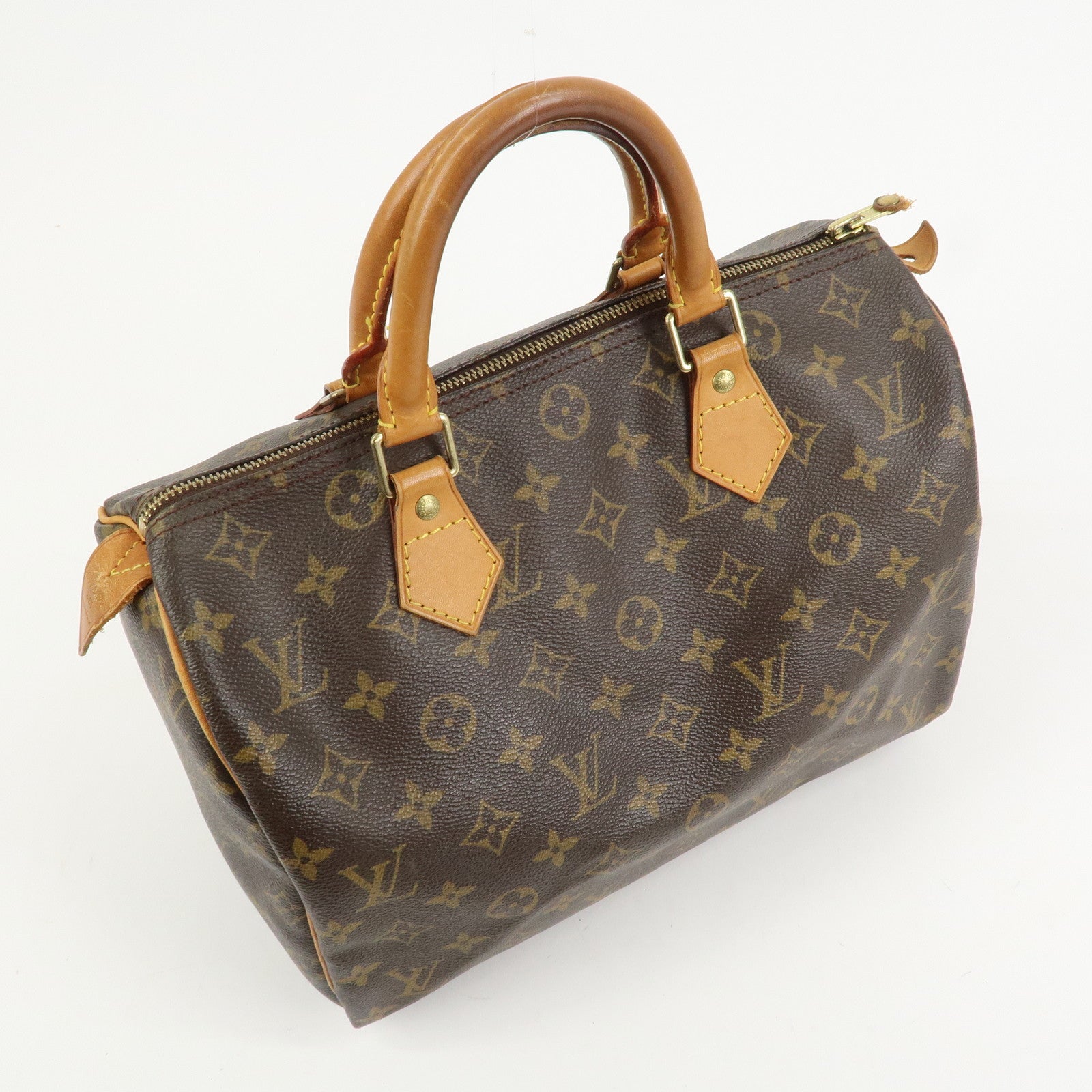 Louis Vuitton Monogram Speedy 30 Boston Bag Hand Bag Brown M41526