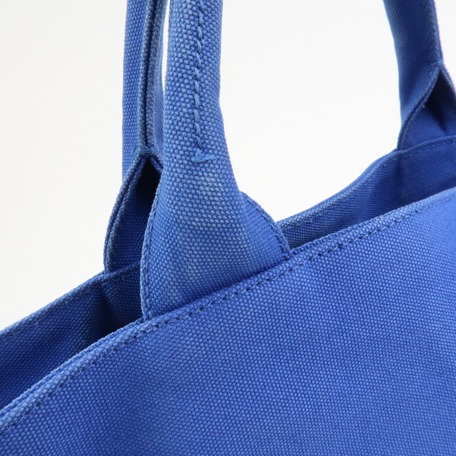 PRADA Canapa Canvas 2Way Bag Hand Bag Shoulder Bag Blue 1BG186