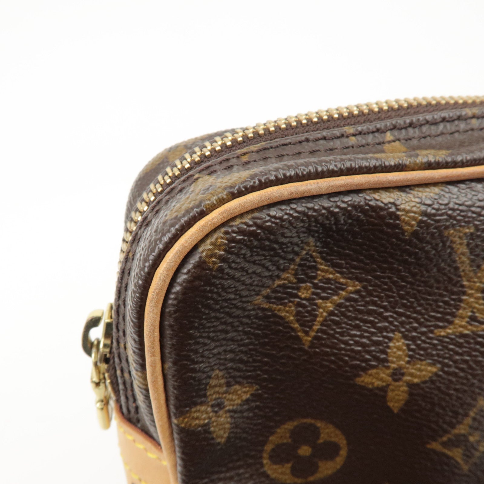 Louis Vuitton Monogram Pochette Marly Bandouliere Bag Brown M51828 Used