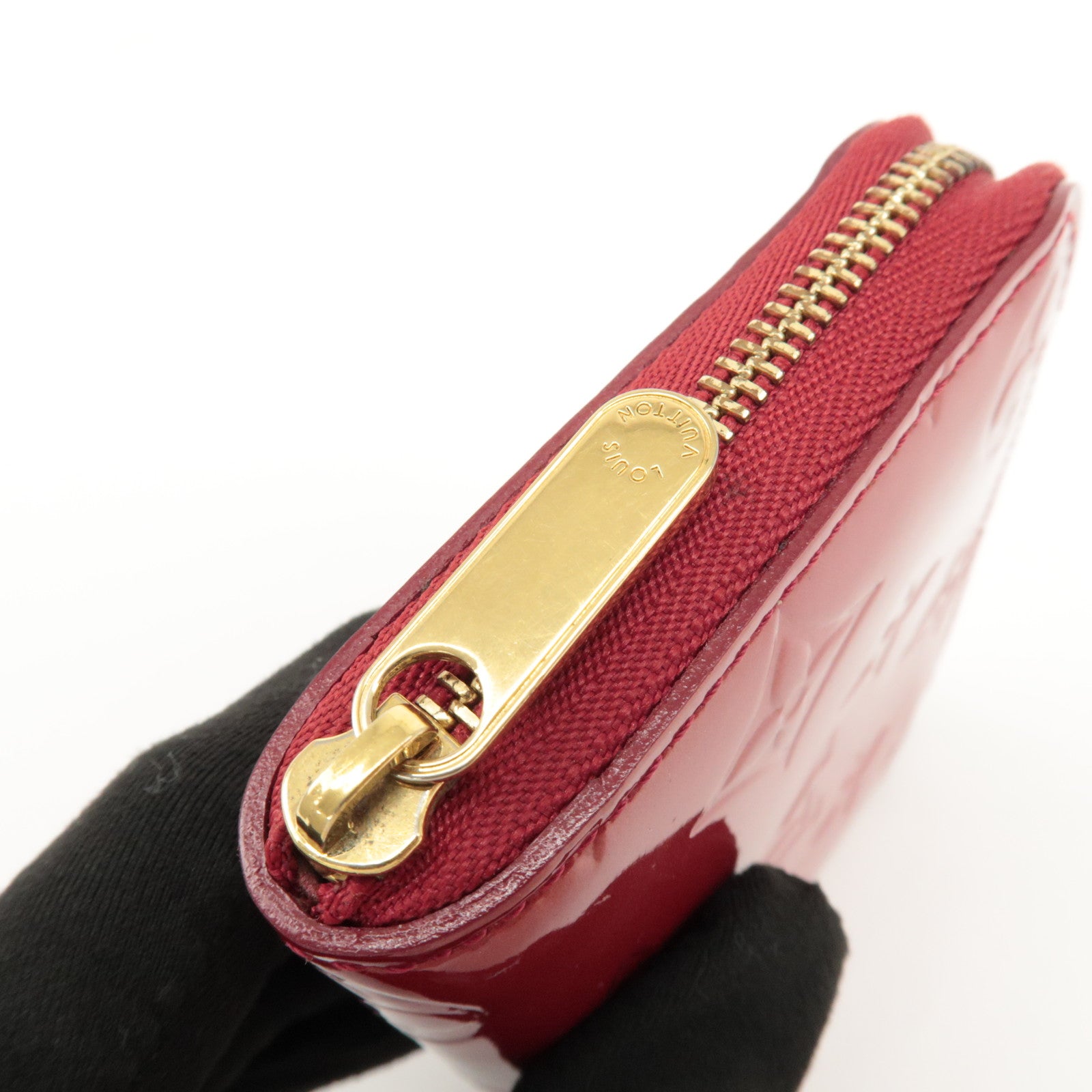 Louis Vuitton Monogram Vernis Zippy Coin Purse Pomme d'Amour M93608 Used