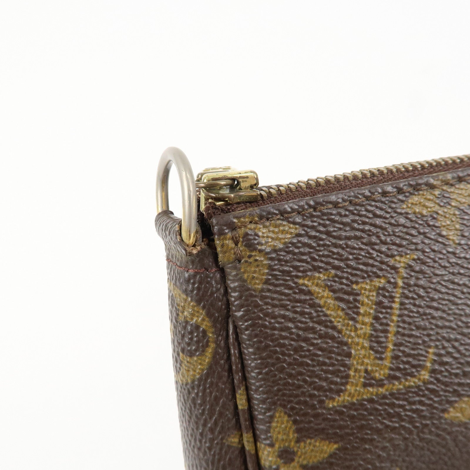 Louis Vuitton Monogram Pochette Accessoires Hand Bag Brown M51980 Used
