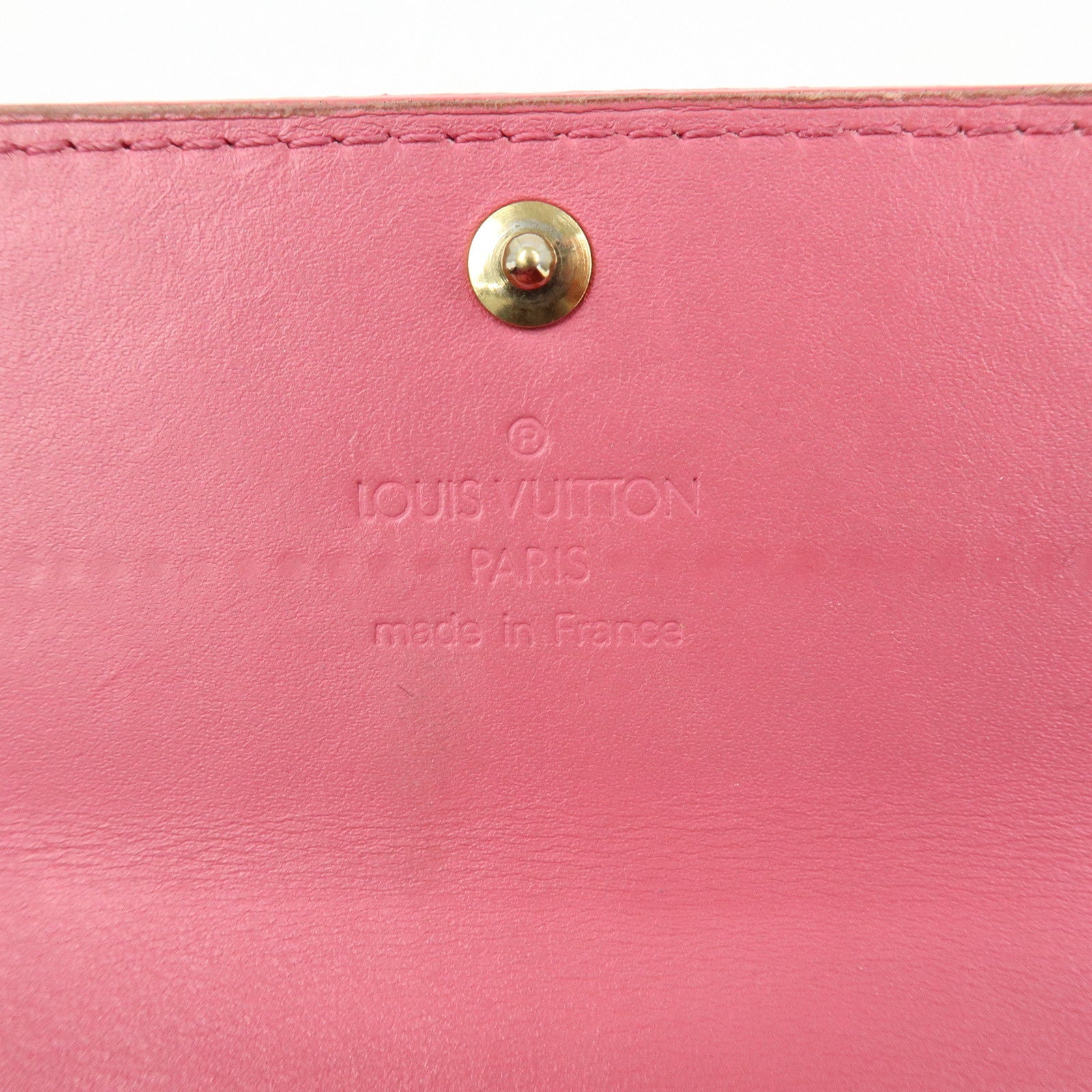 Louis Vuitton Vernis Porte‑Feuille Sarah Long Wallet Pink M9140F