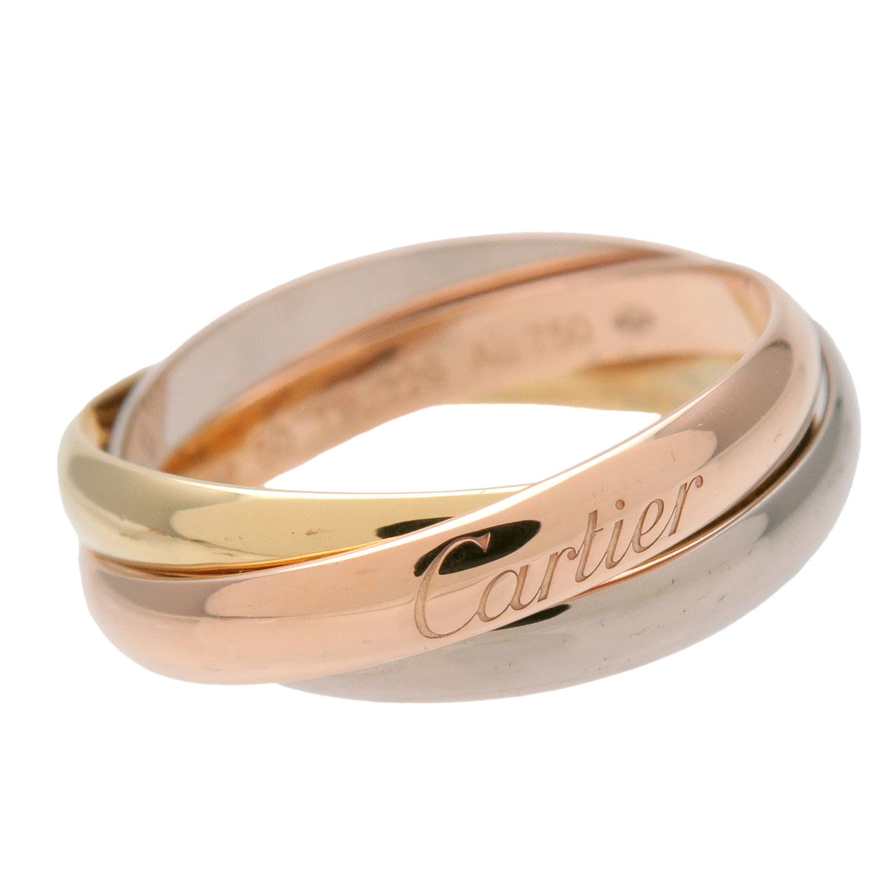 Cartier Trinity Ring SM K18 750YG/WG/PG #50 US5.5 EU50 HK12