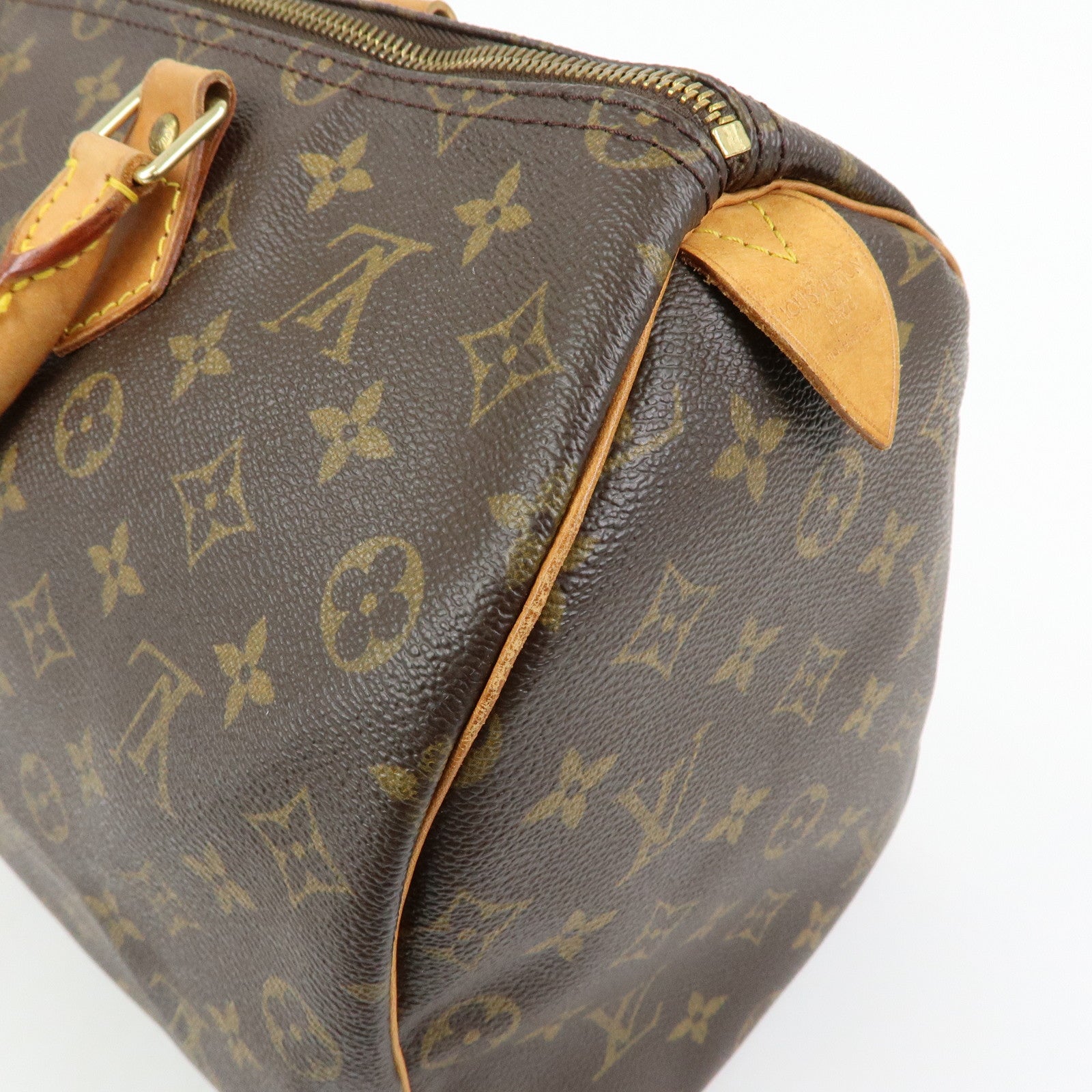 Louis Vuitton Monogram Speedy 35 Boston Bag Hand Bag Brown M41524