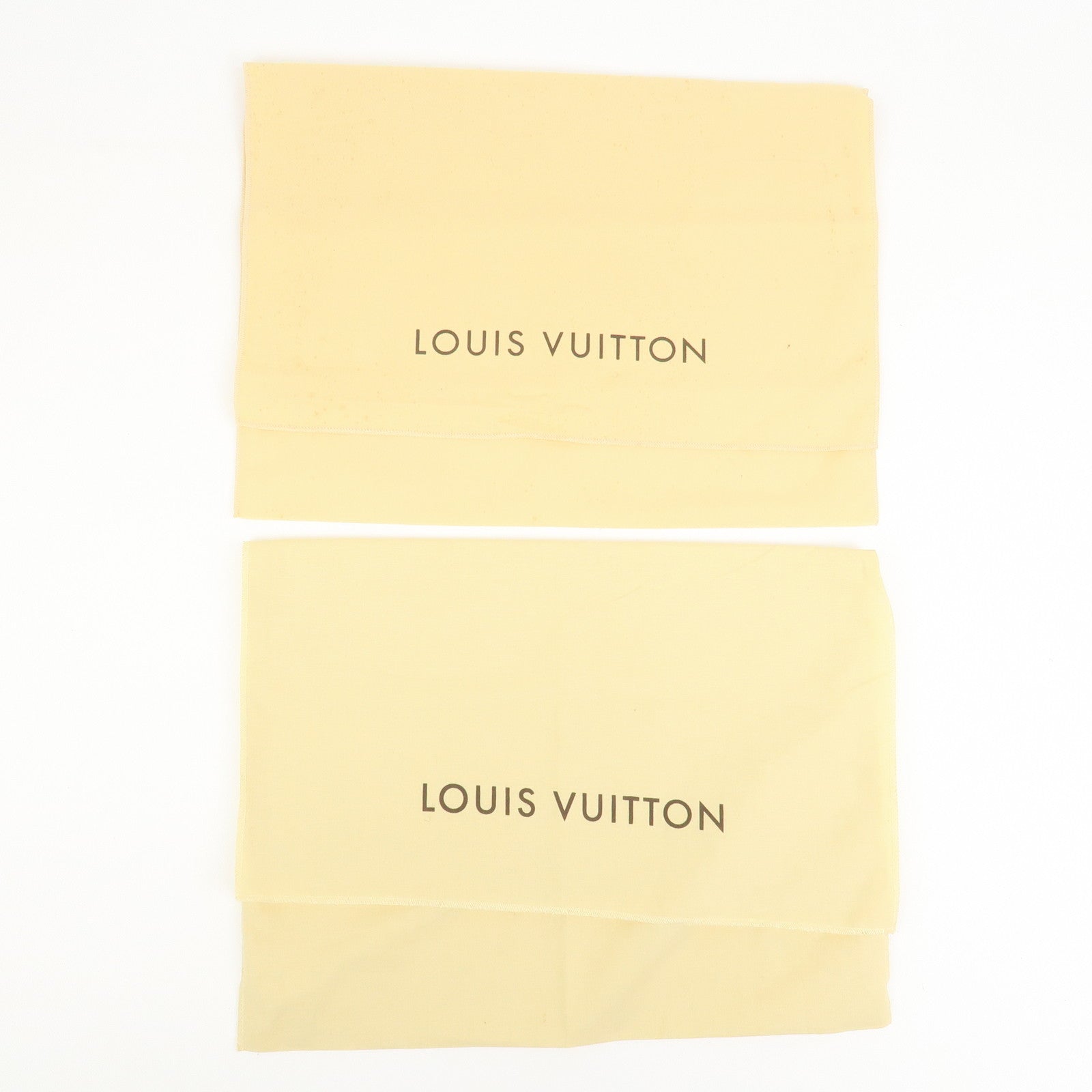 Louis Vuitton Set Of 10 Dust Bag Storage Bag Flap Style Beige