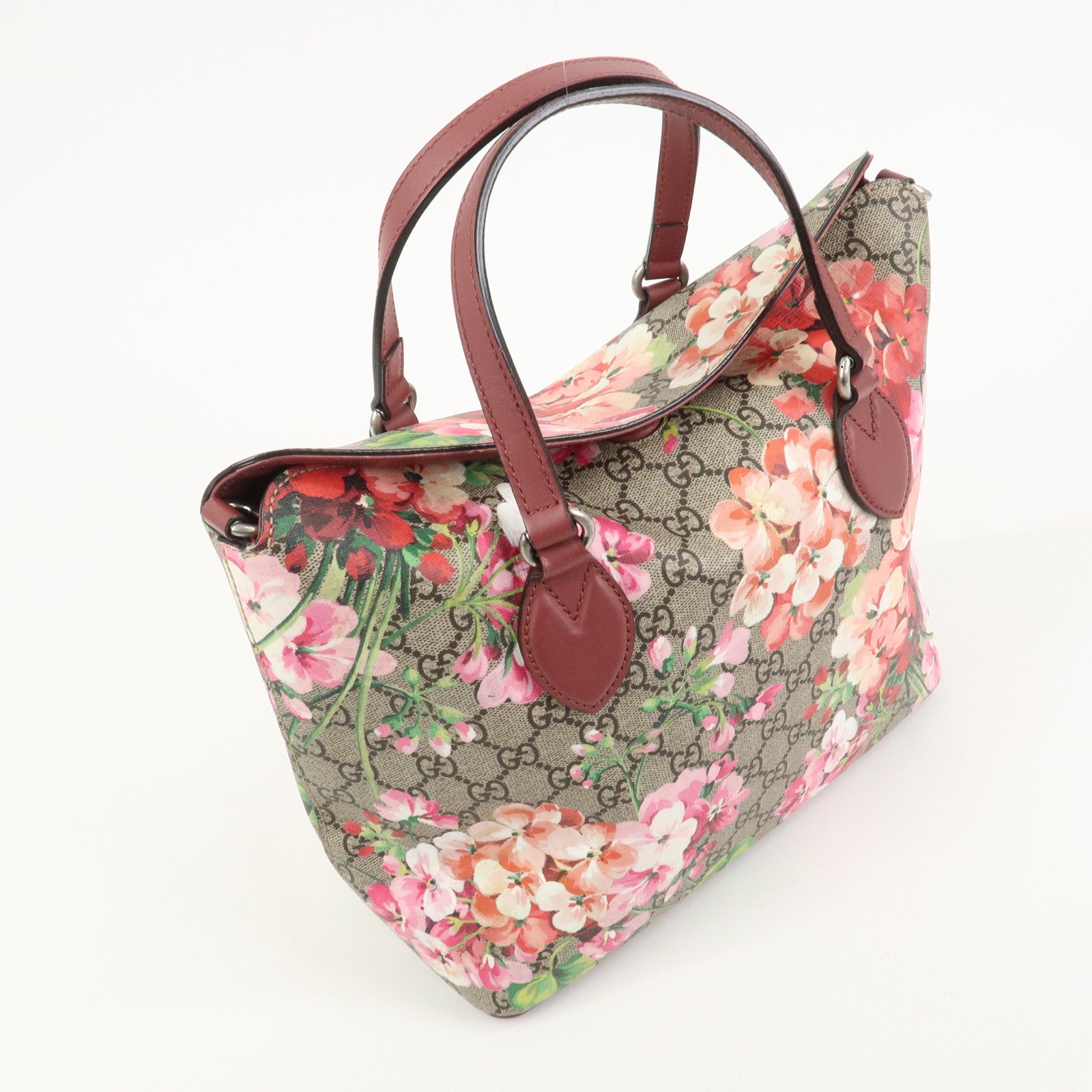 GUCCI GG Blooms GG Supreme 2Way Hand Shoulder Bag Floral 429147