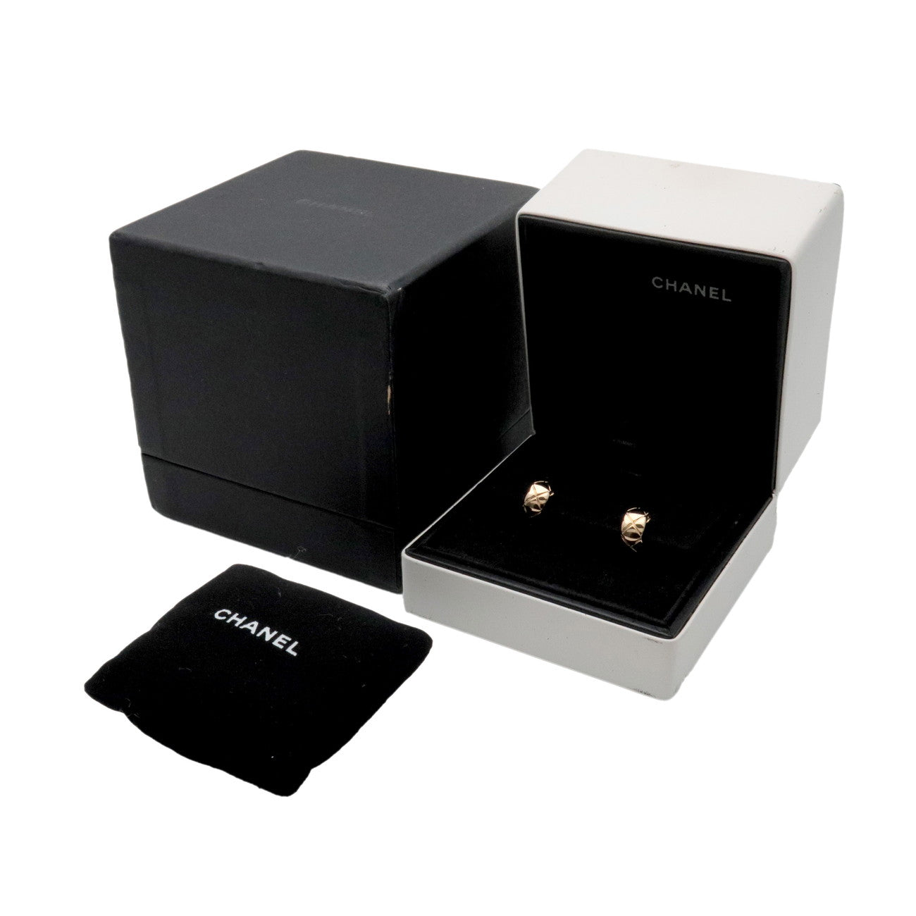 CHANEL COCO Crush Earrings K18 750YG Yellow Gold J11134