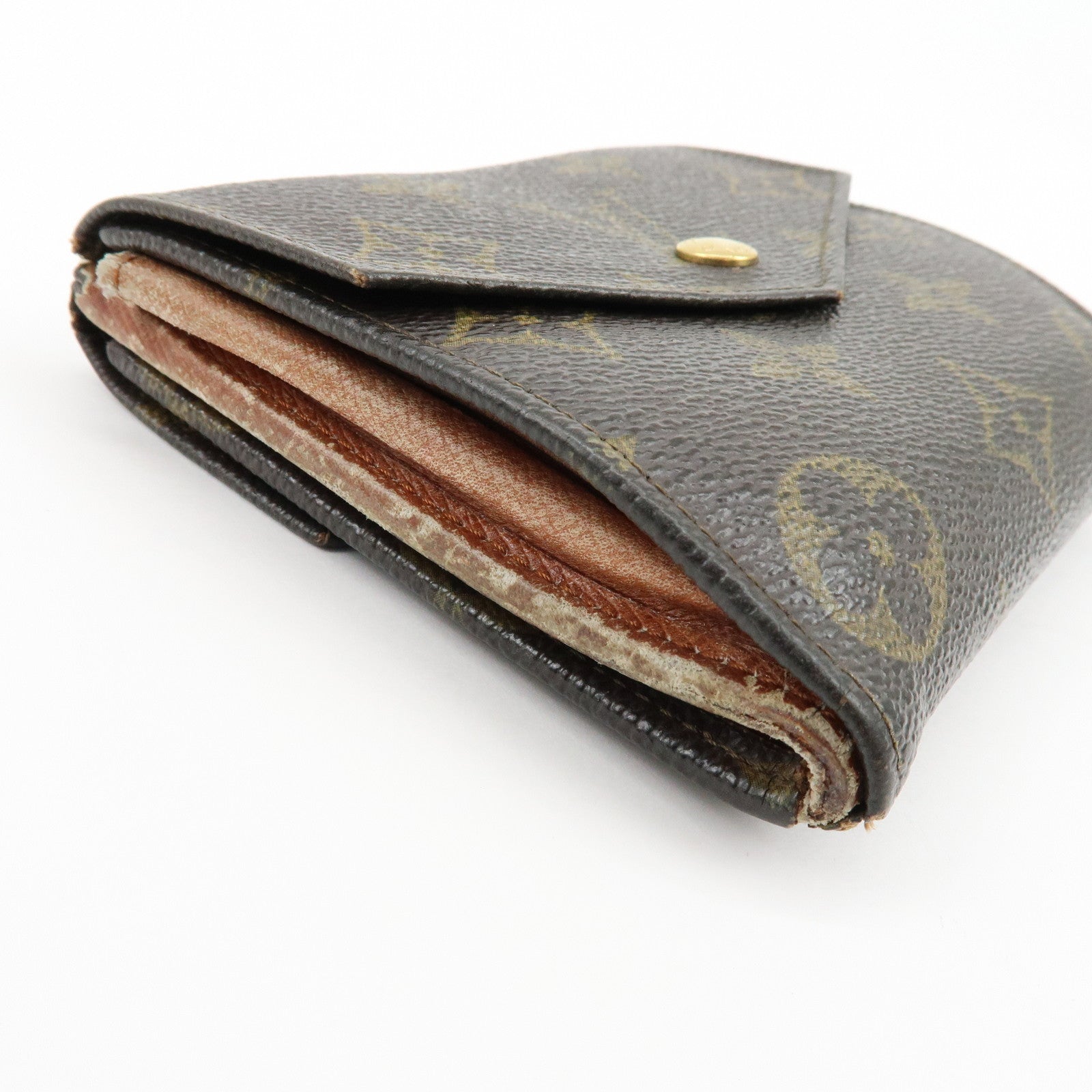 Louis Vuitton Monogram Set of 2 Bi-fold Wallets Brown M61667 M61660